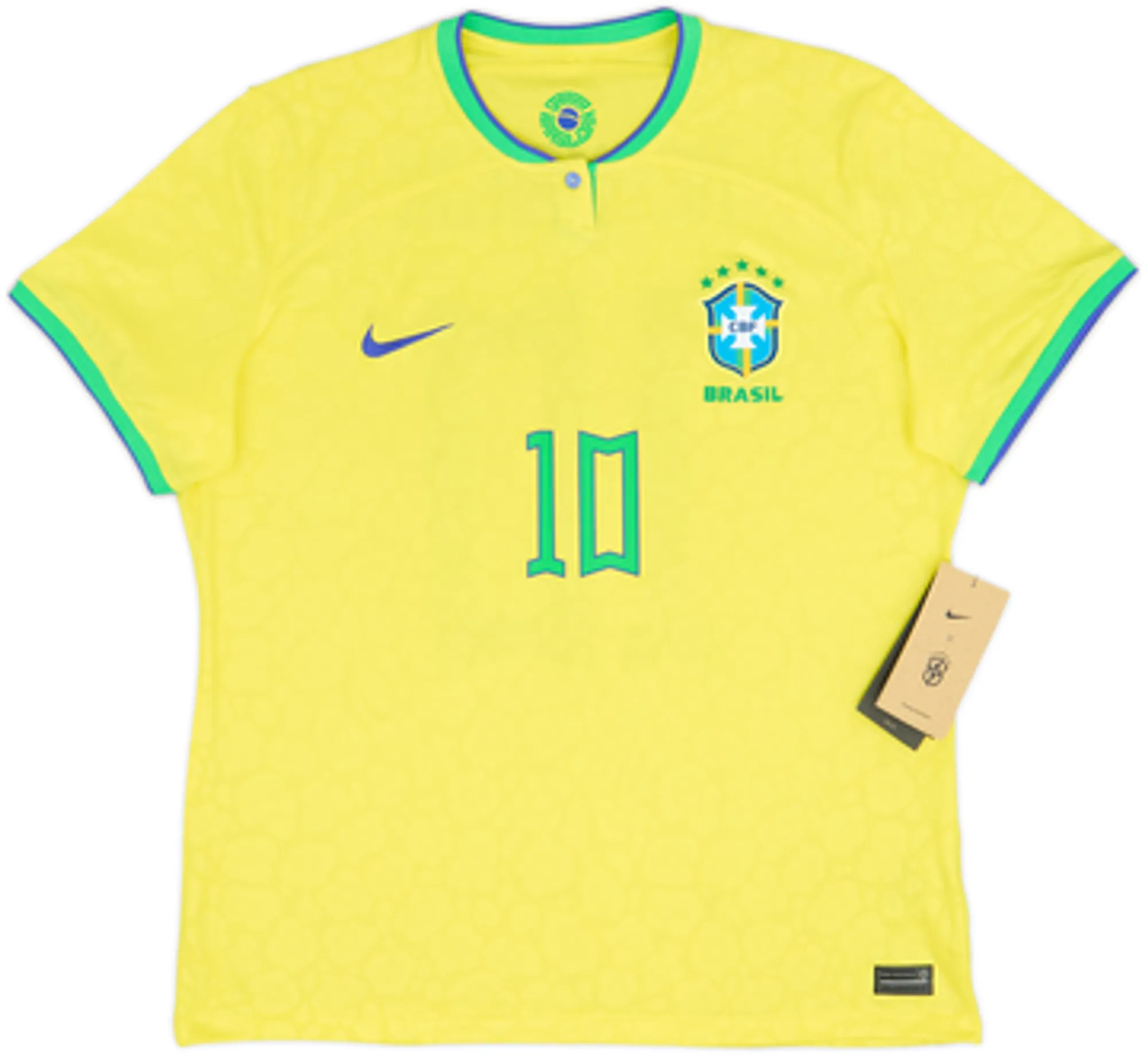 2022-23 Brazil Home Shirt Neymar Jr #10 (Women's XL)