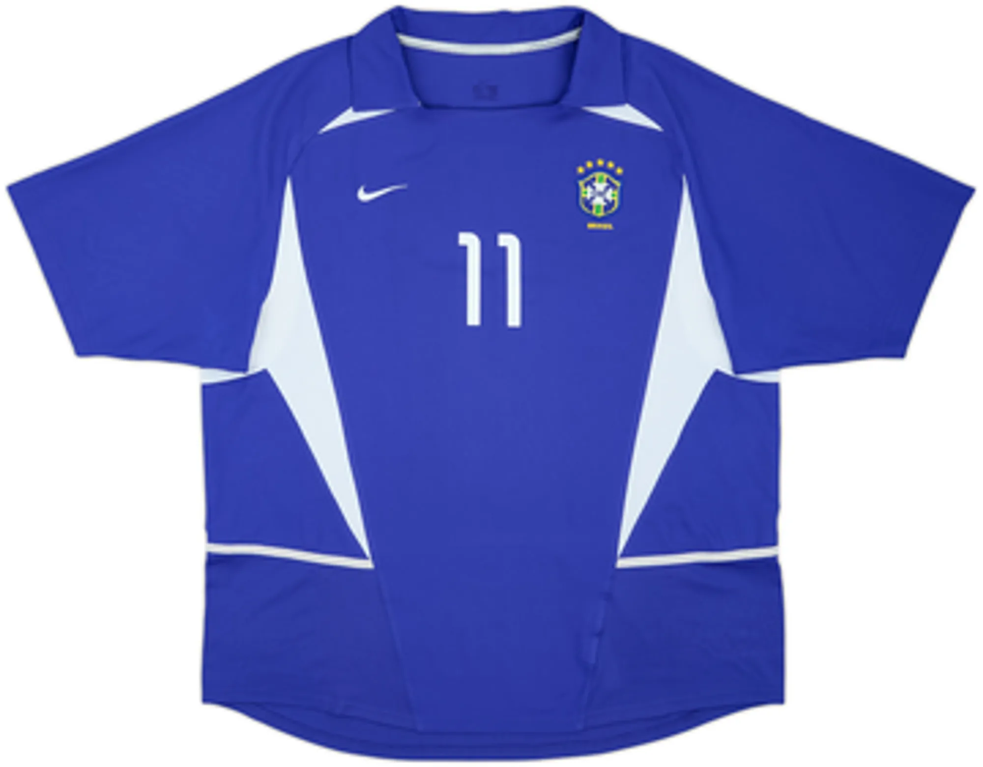 2002-04 Brazil Away Shirt Ronaldinho #11 - 8/10 - (XXL