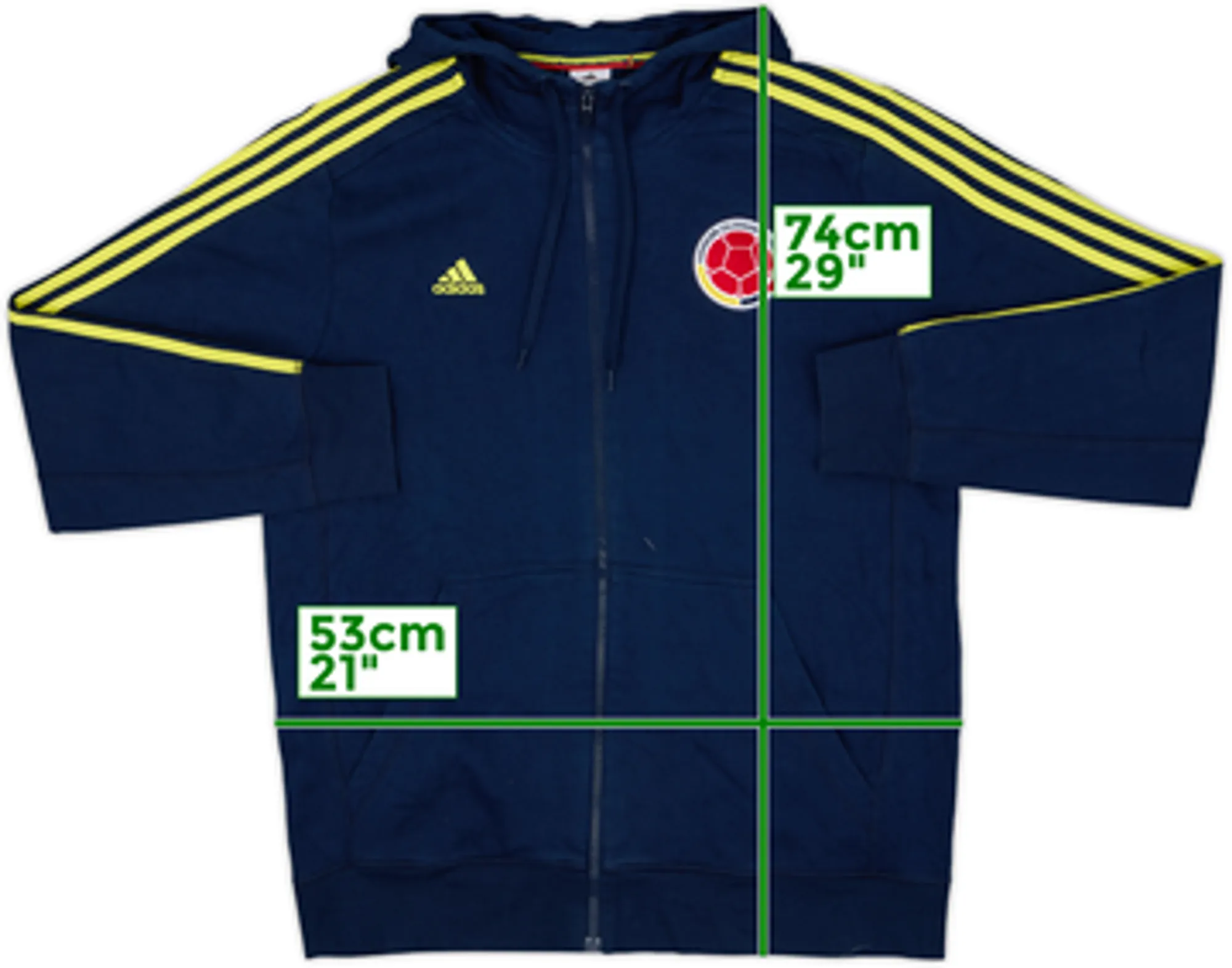 2015-16 Colombia adidas Hooded Track Jacket - 8/10 - (L)