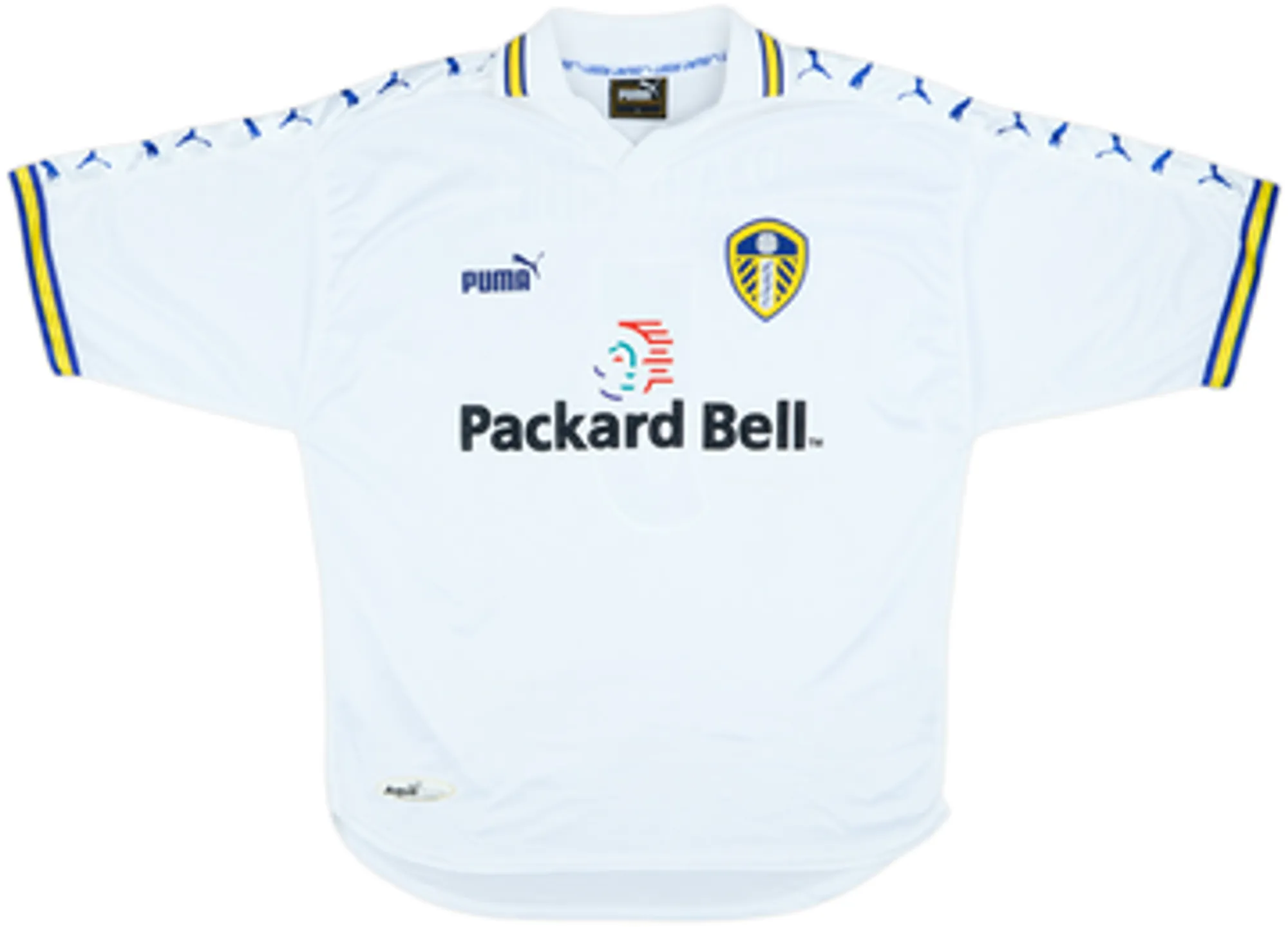 1998-00 Leeds United Home Shirt Radebe #5 - 8/10 - (L)
