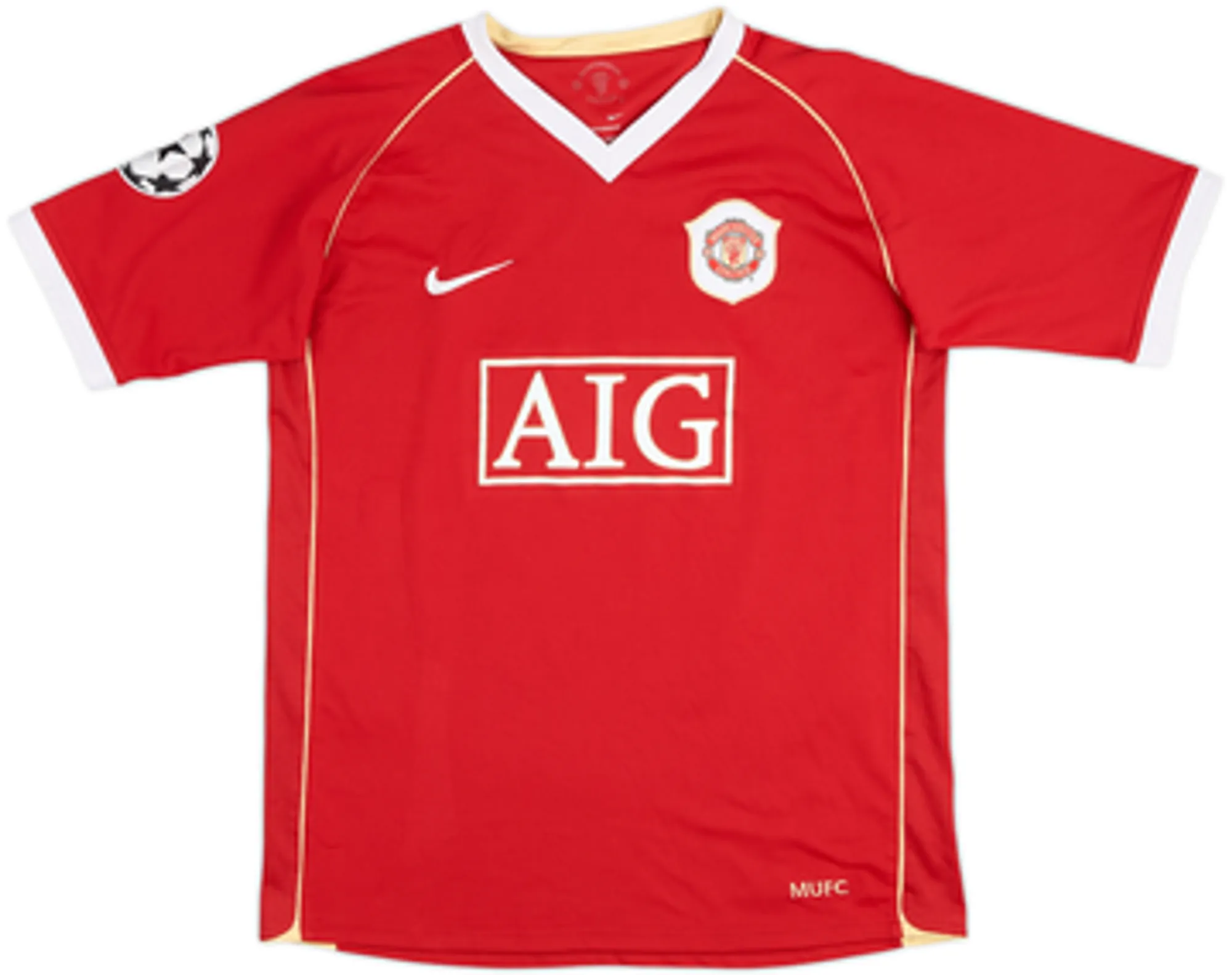 2006-07 Manchester United Home Shirt Larsson #17 - 7/10 - (XL.Boys)