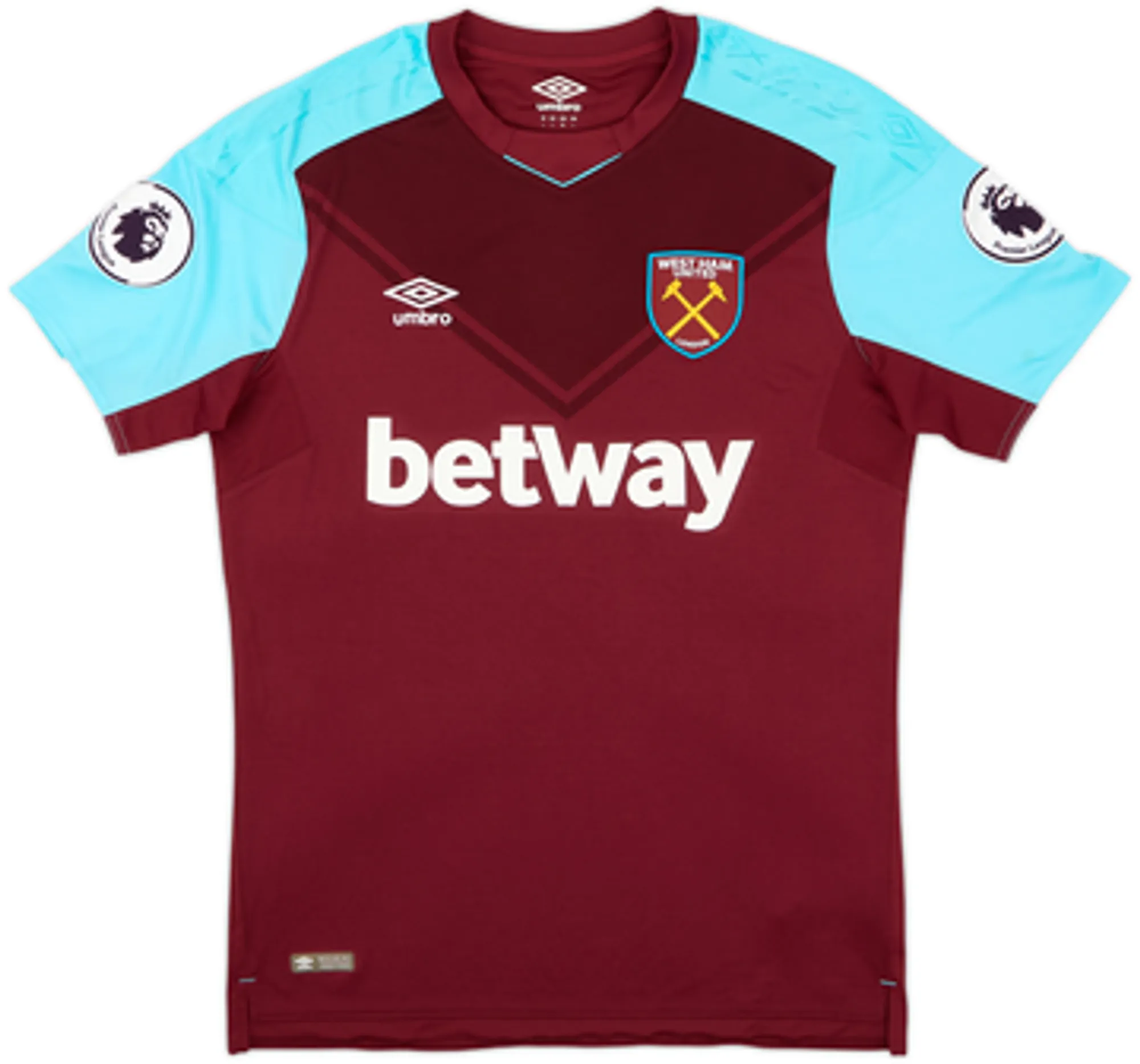 2017-18 West Ham Home Shirt Fonte #4 - 10/10 - (L)