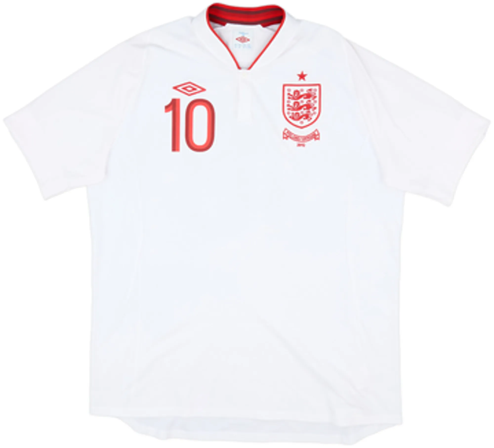 2012-13 England 'Poland/Ukraine' Home Shirt Rooney #10 - 6/10 - (S)