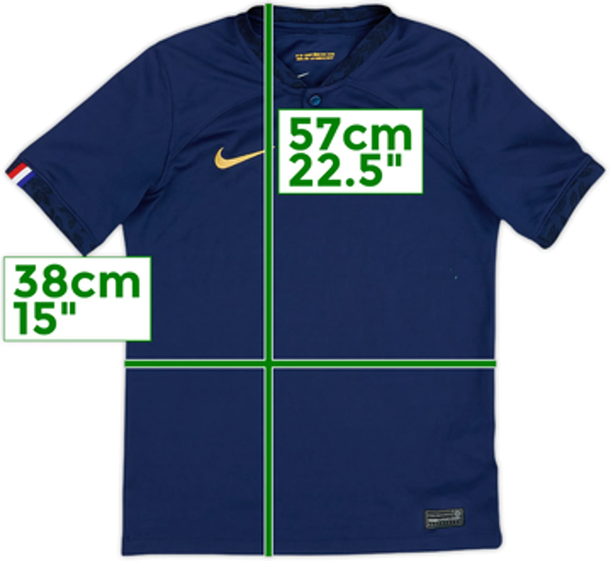2022-23 France Home Shirt - 7/10 - (M.Boys)