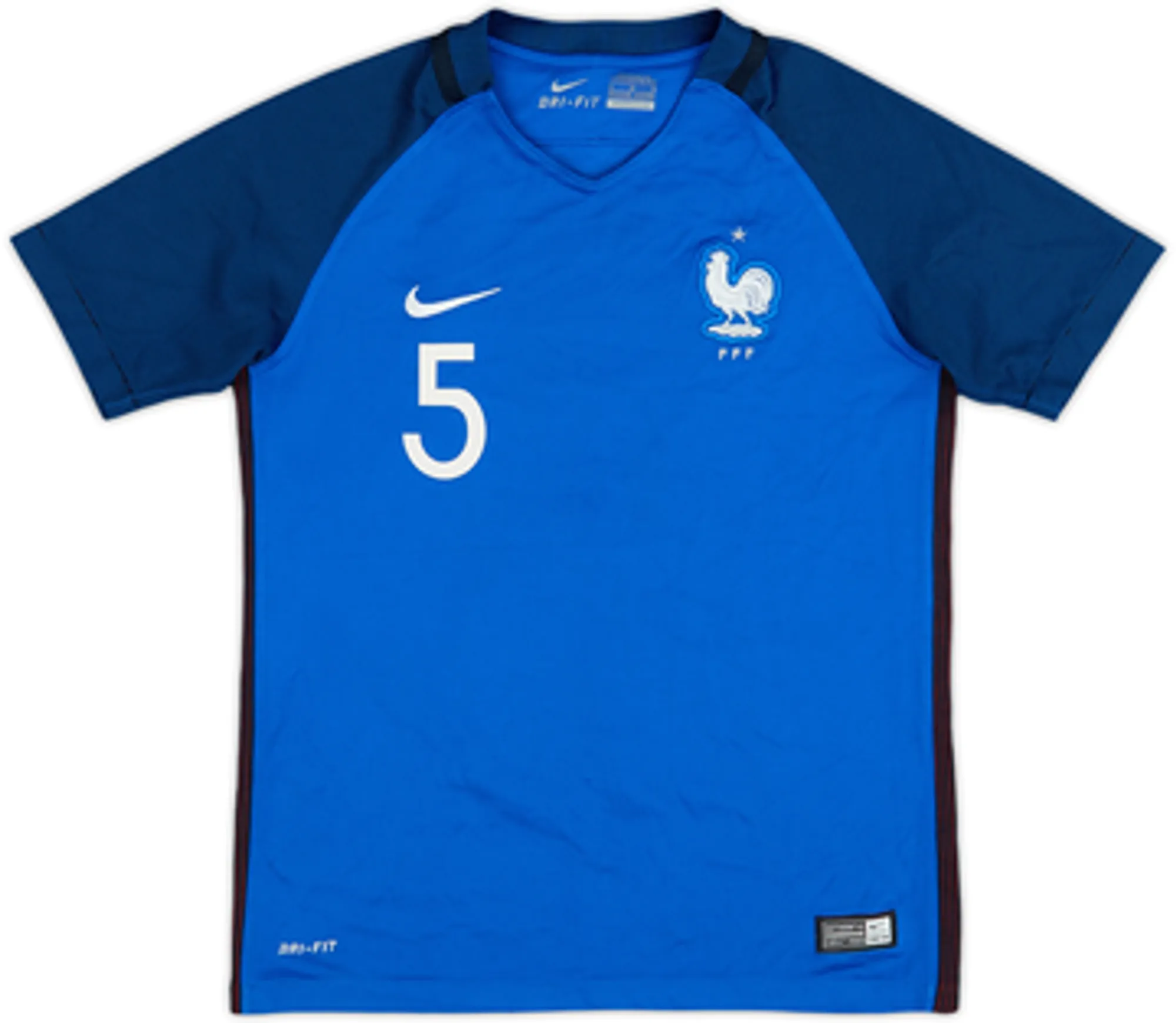 2016-17 France Home Shirt Varane #5 - 8/10 - (M.Boys)