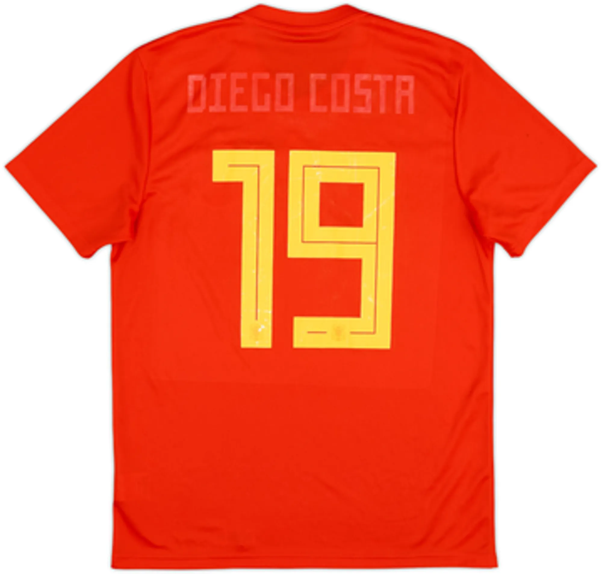 2018-19 Spain Home Shirt Diego Costa #19 - 4/10 - (M)
