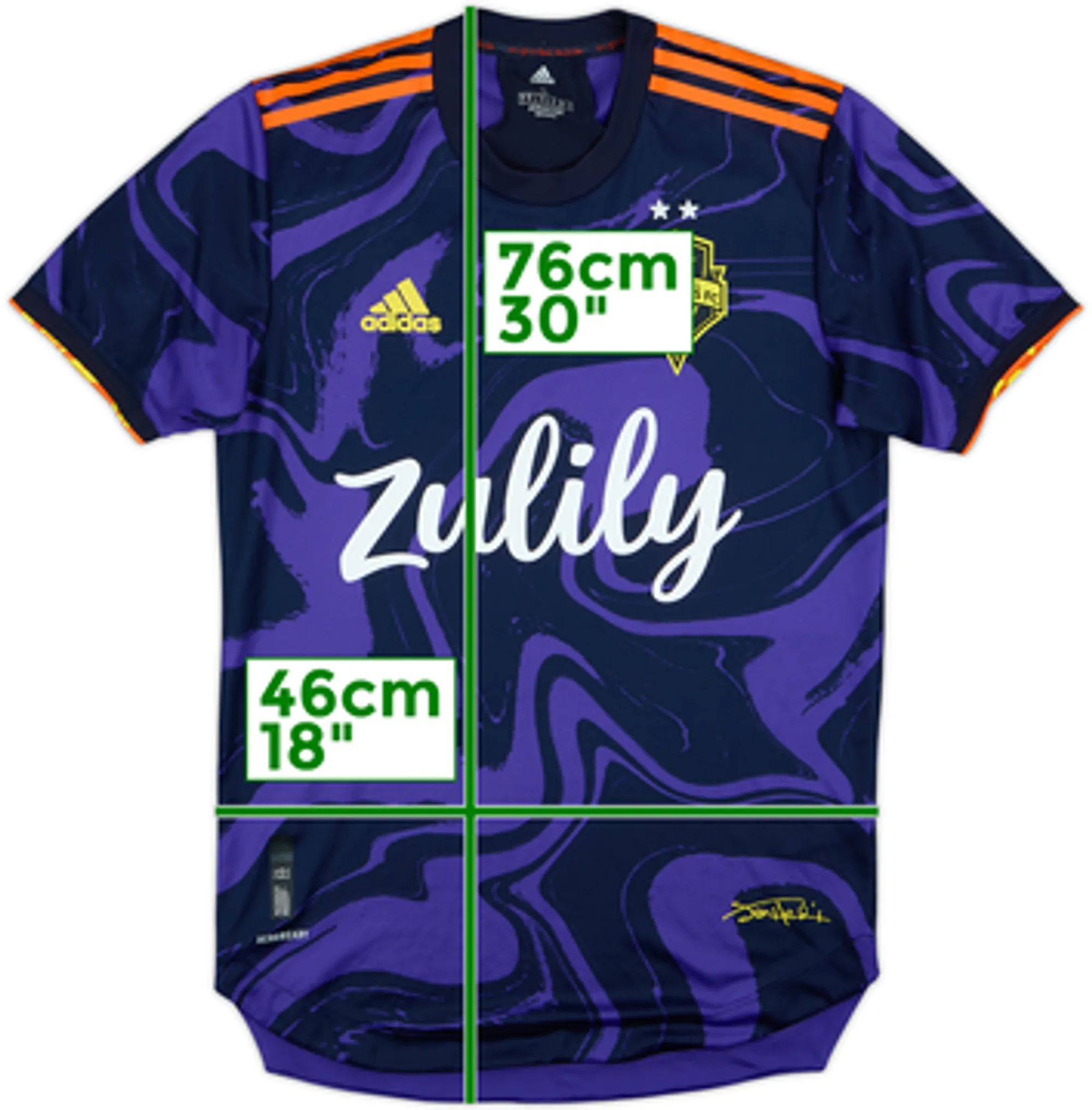 2021-23 Seattle Sounders Authentic Away Shirt - 10/10 - (S)