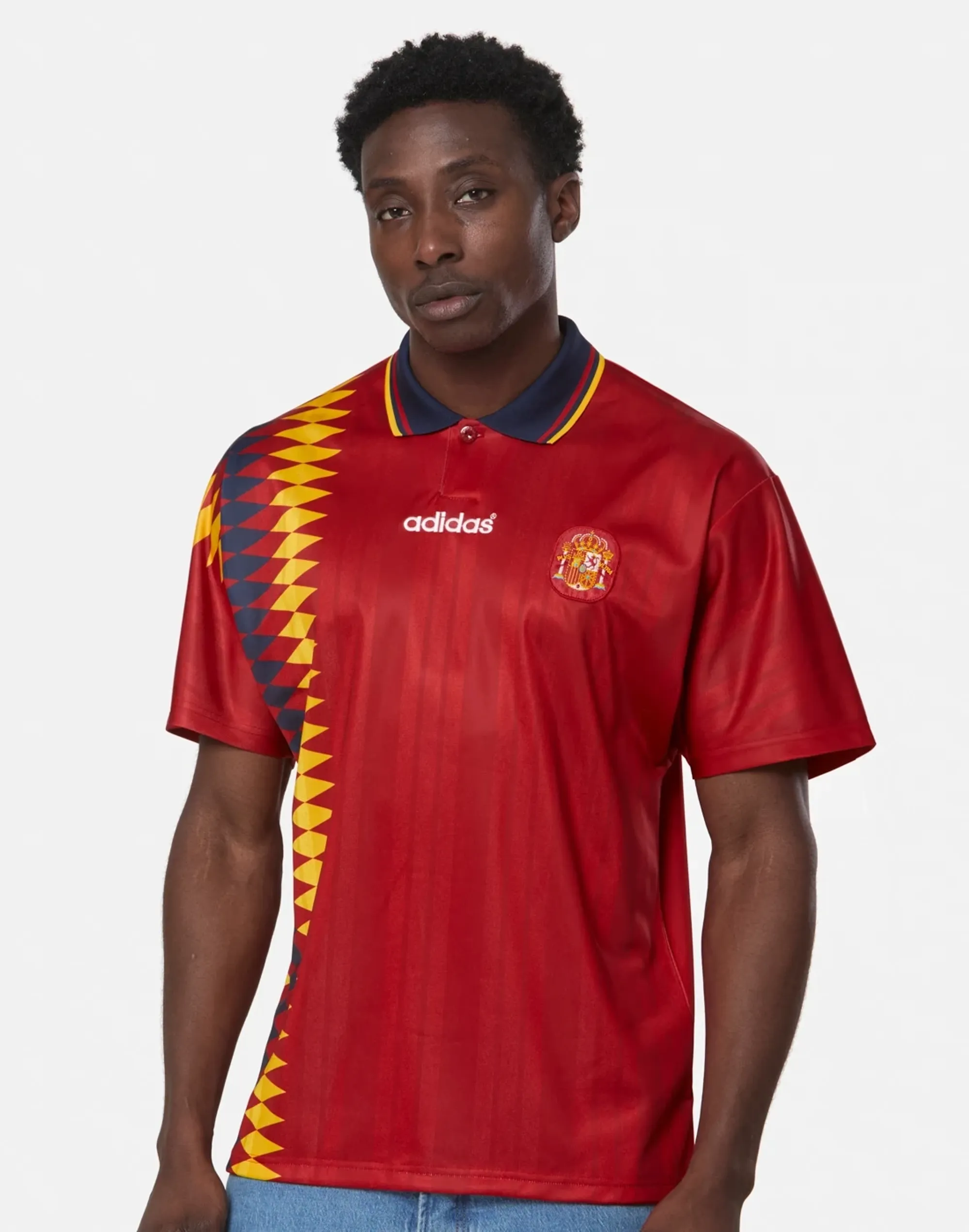 adidas Adults Spain Home Jersey 1994 in Red