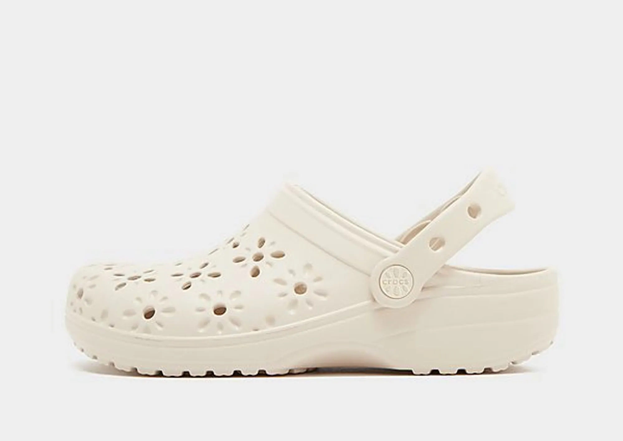 Crocs | Kids | Classic Floral Cut-Out | Clogs | Frappé | C11