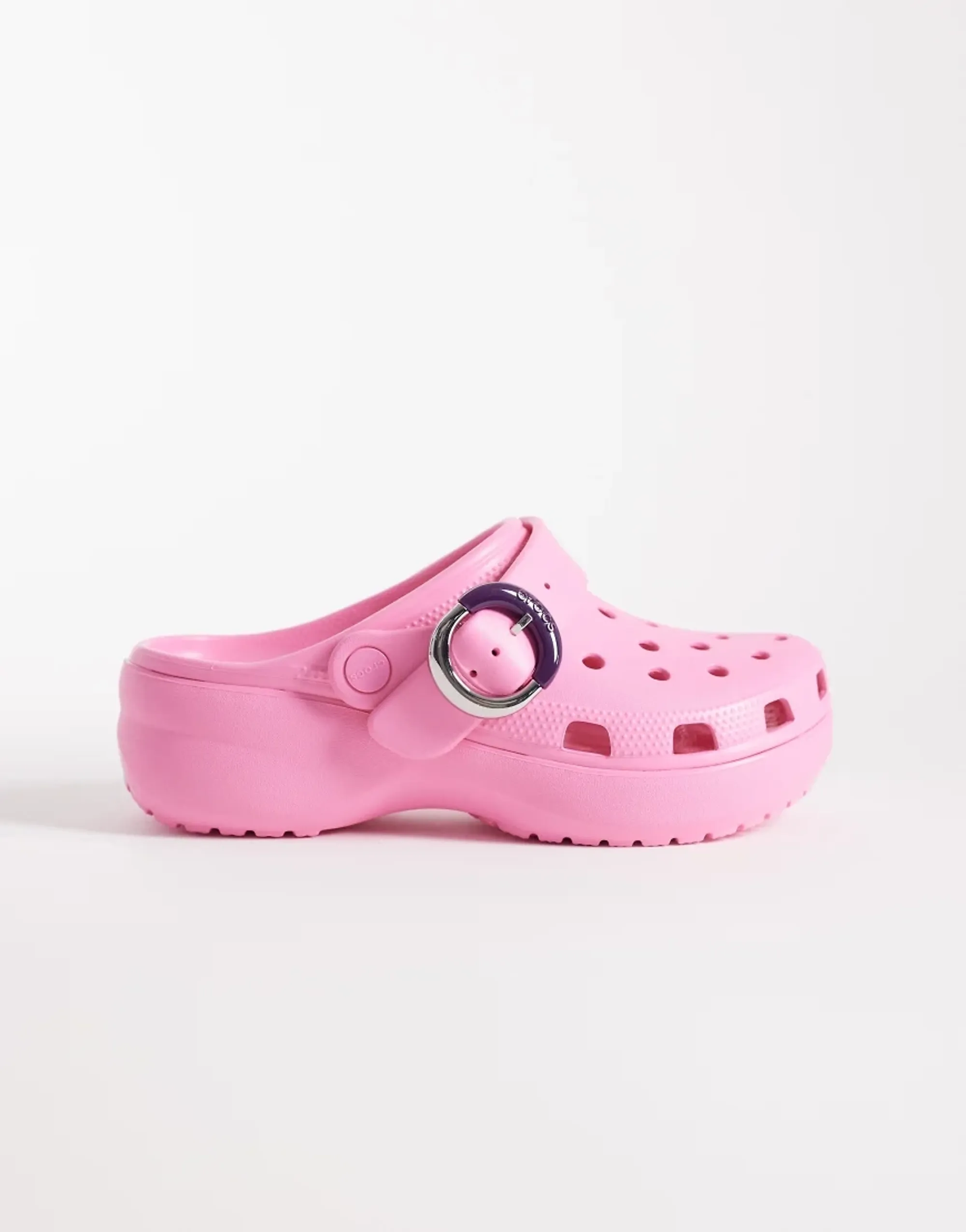 Crocs | Women | Classic Platform Dipped Buckle | Clogs | Pink Lemonade | 3