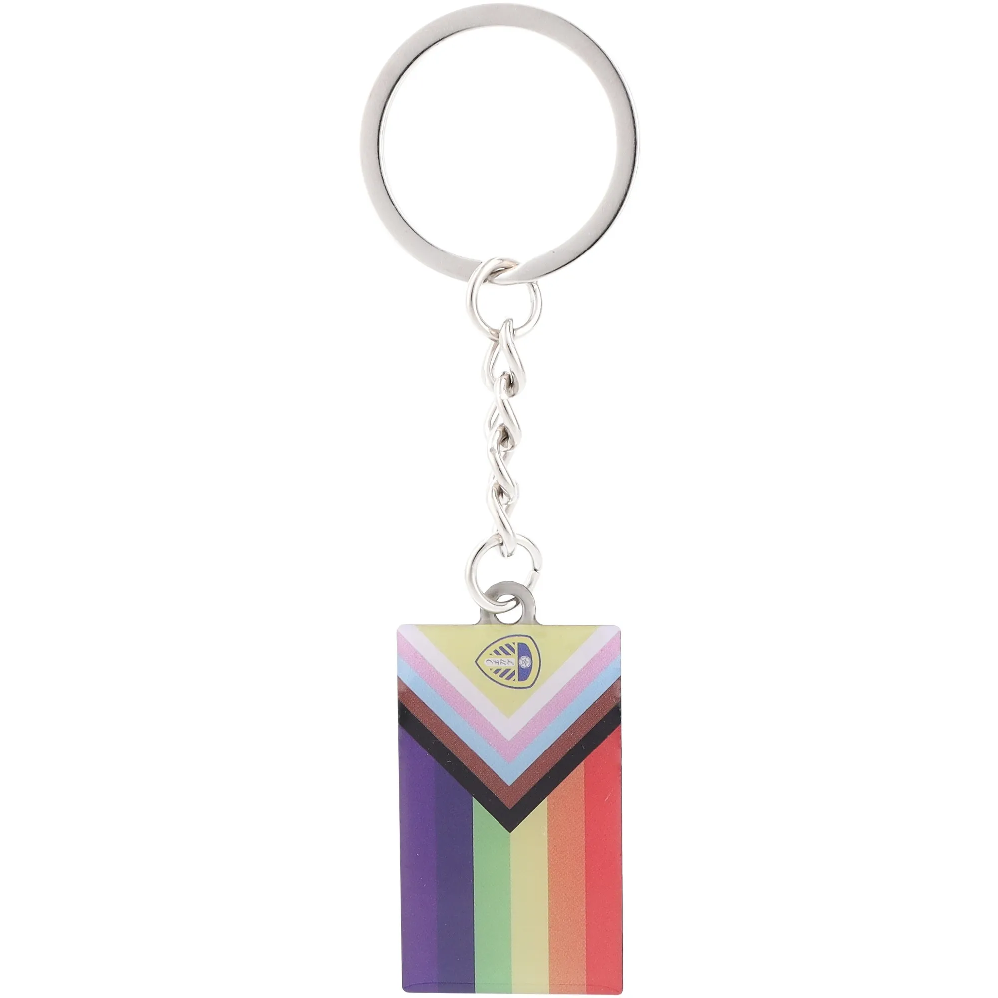 Leeds United Pride Crest Keyring