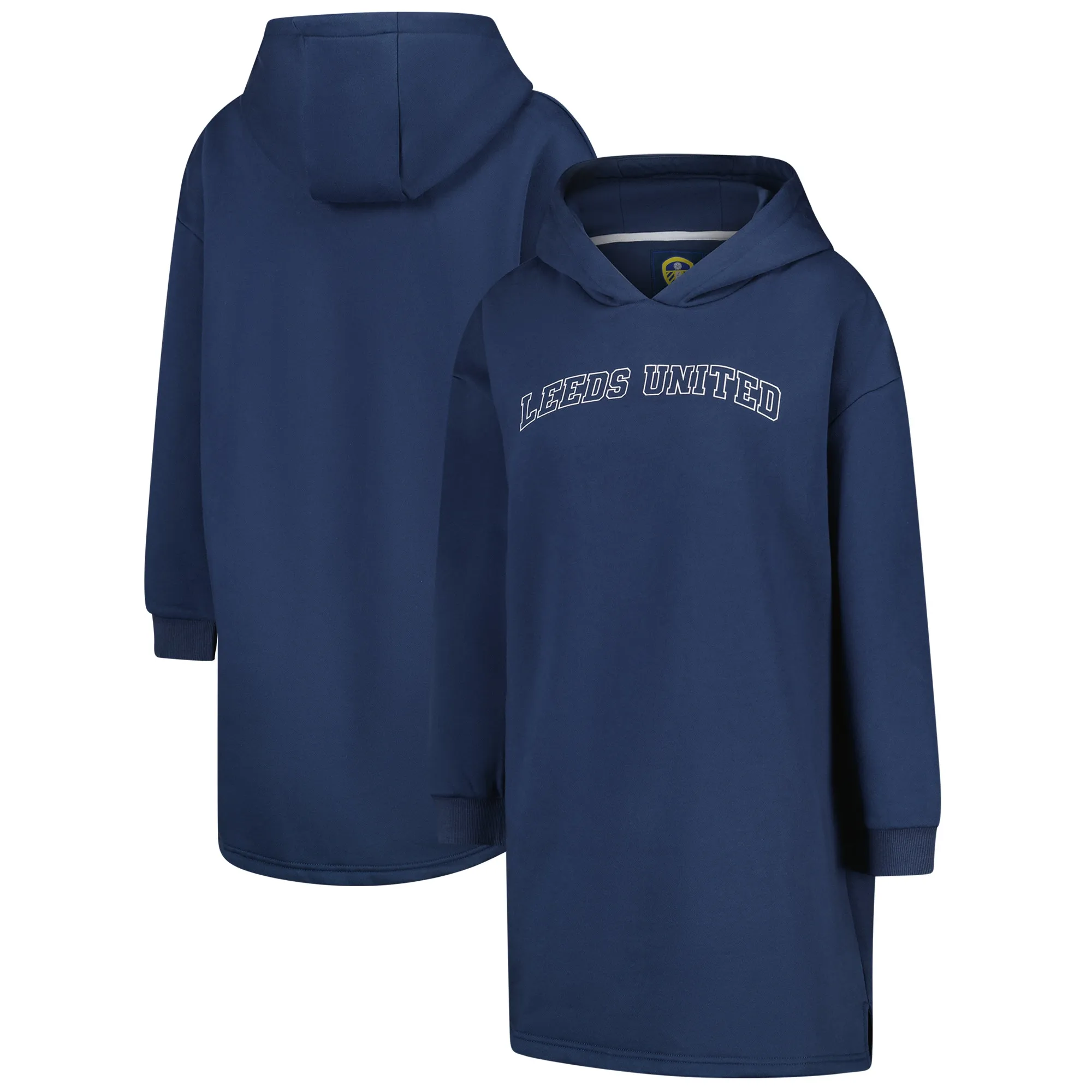 Leeds United Hoodie - Navy - Womens