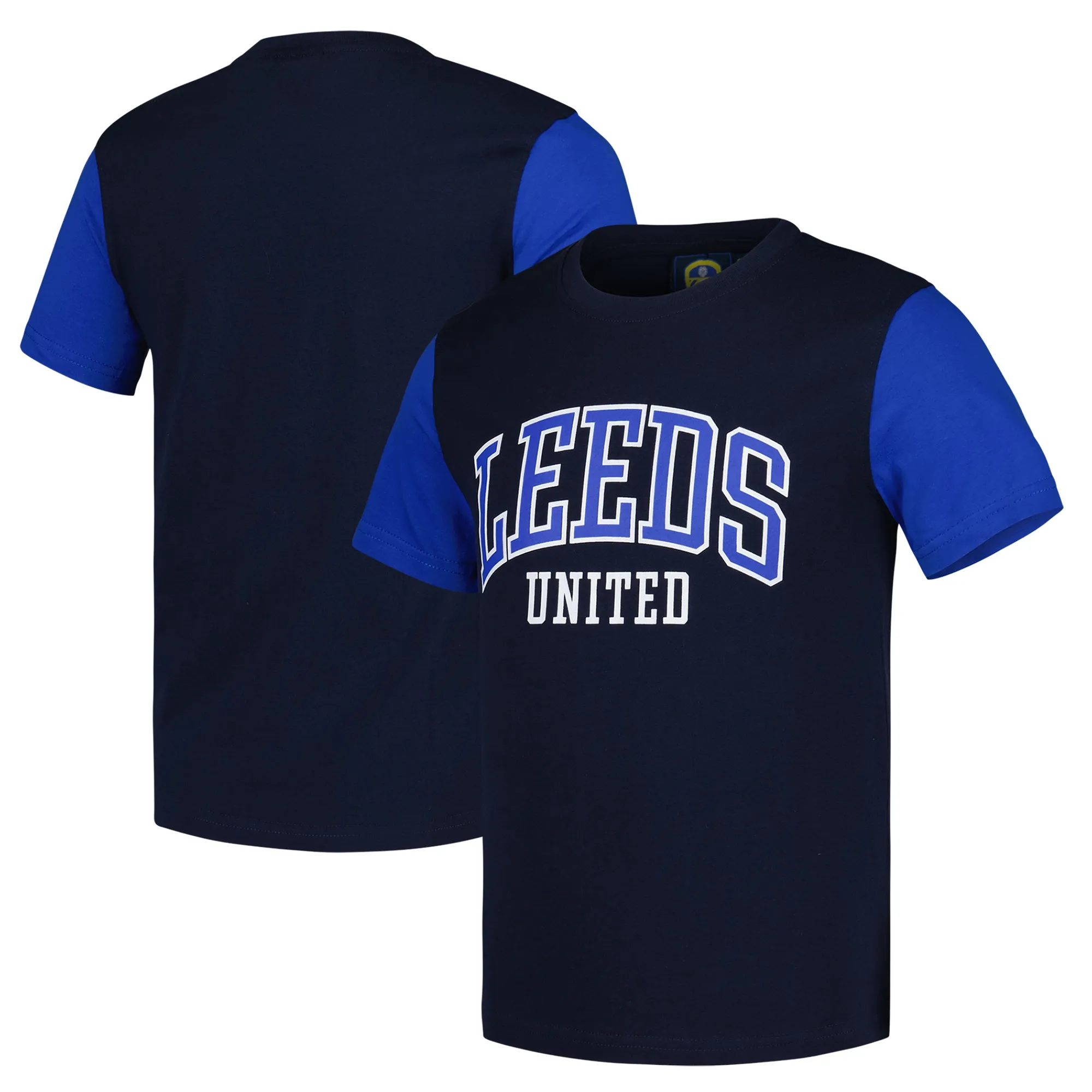 Leeds United Collegiate Tee - Blue - Boys