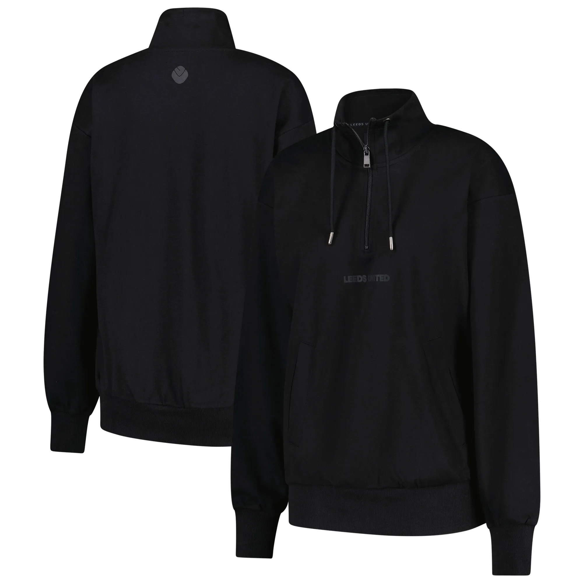 Leeds United Black Out Sweatshirt - Black - Womens