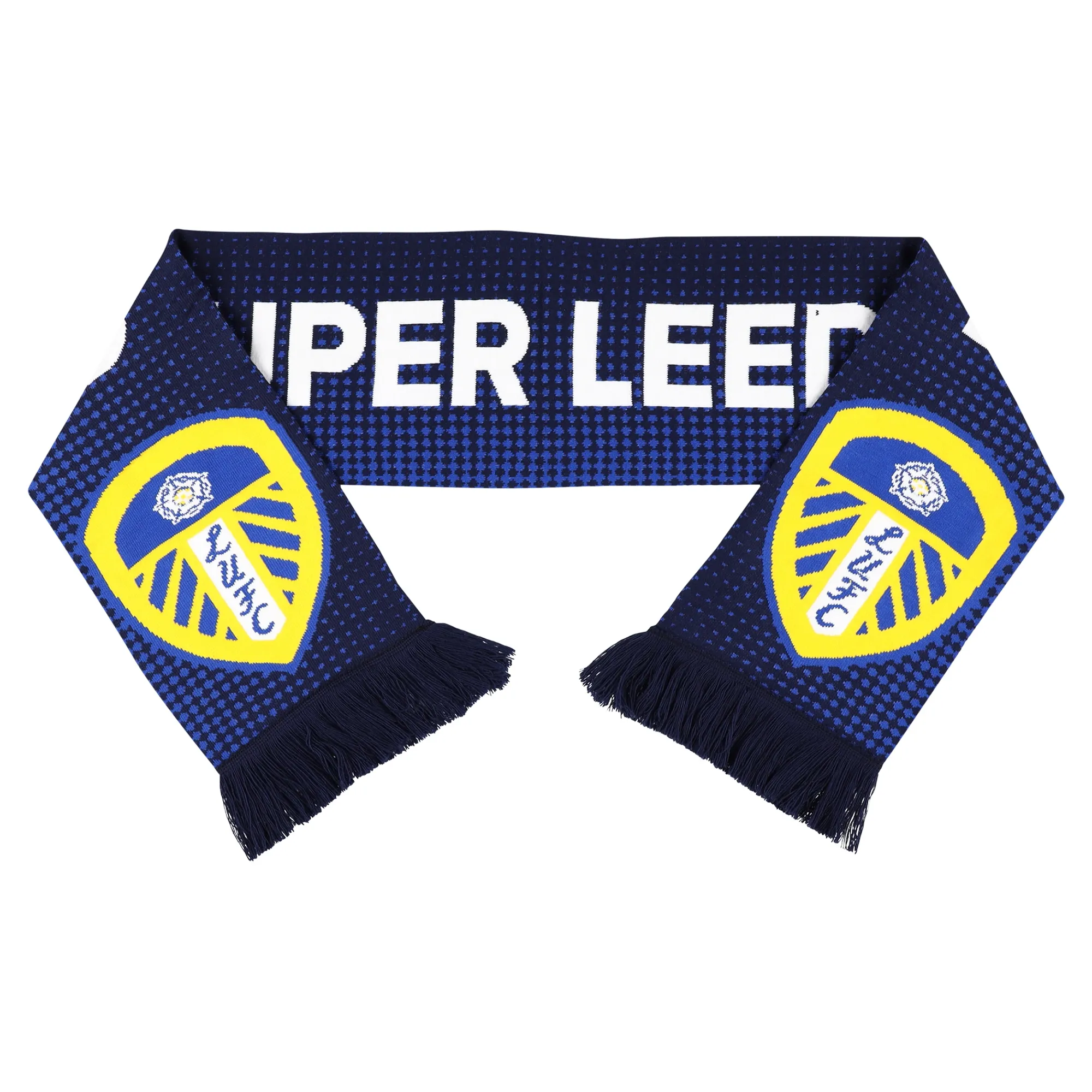 Leeds United Super Leeds Scarf - Navy - Unisex