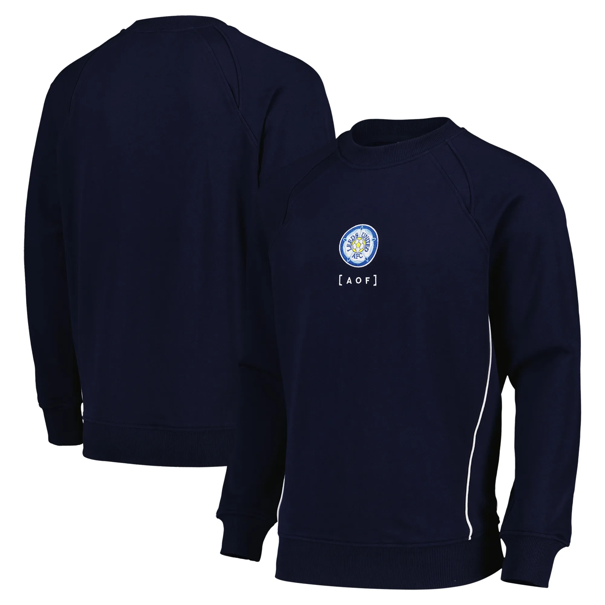 Leeds United x Art of 90's Crew Sweater - Navy - Unisex