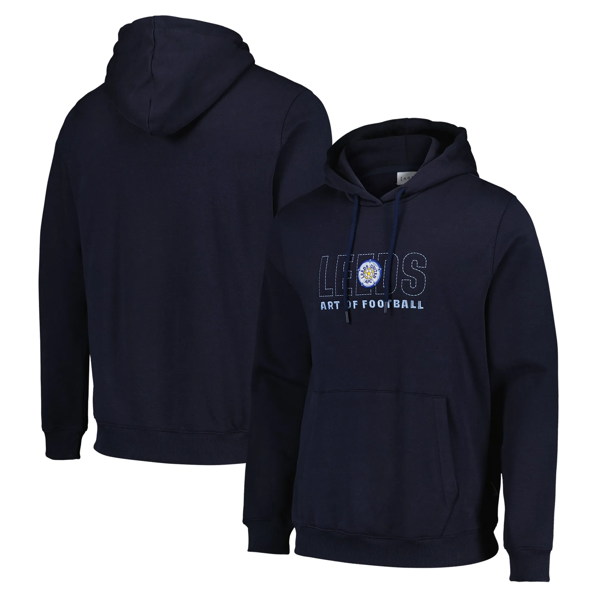 Leeds United x Art of 90's Hoodie Navy - Unisex