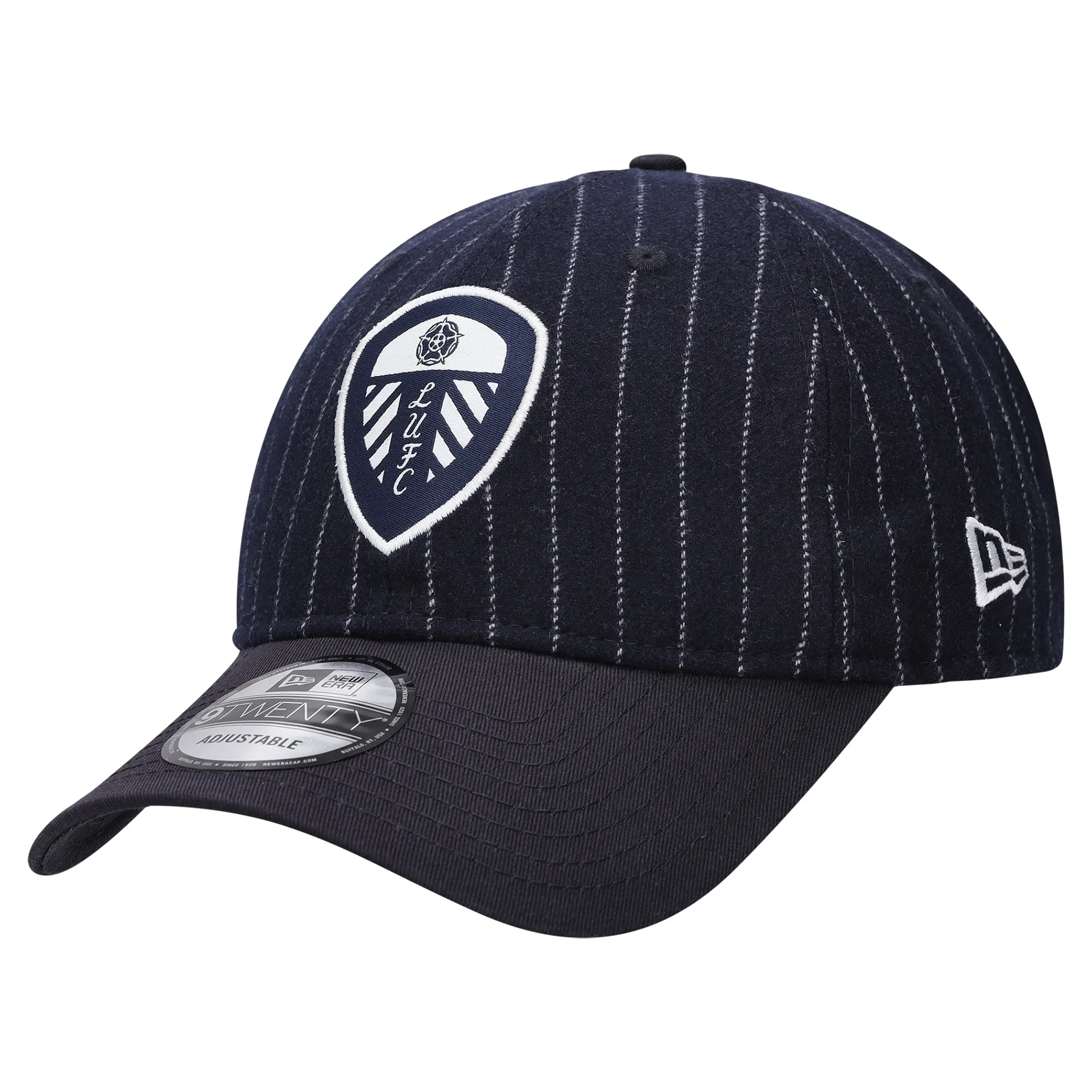 Leeds United New Era Contrast Pinstripe 9TWENTY - Navy - Unisex