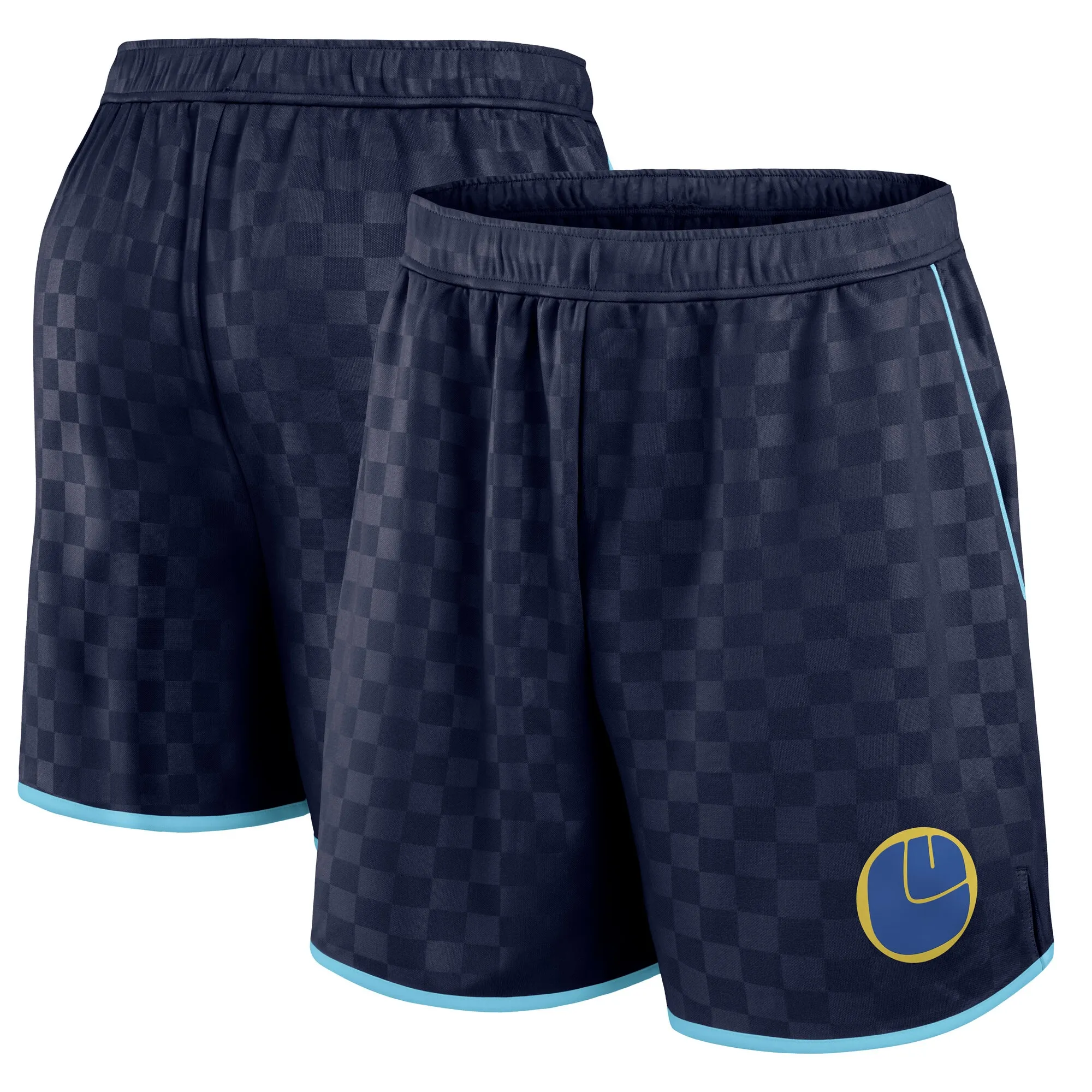 Leeds United Retro Short - Maritime Blue - Mens
