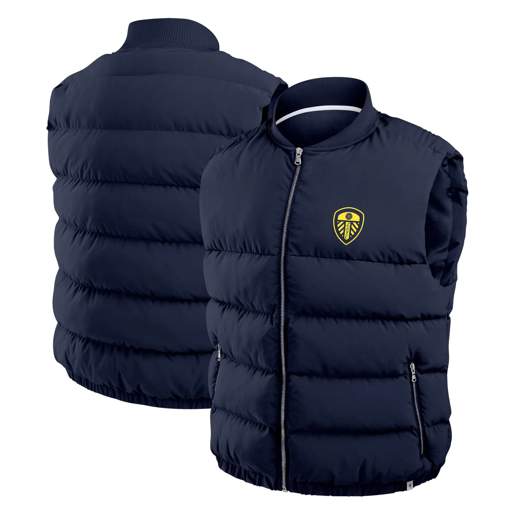 Leeds United Padded Gilet - Maritime Blue - Mens