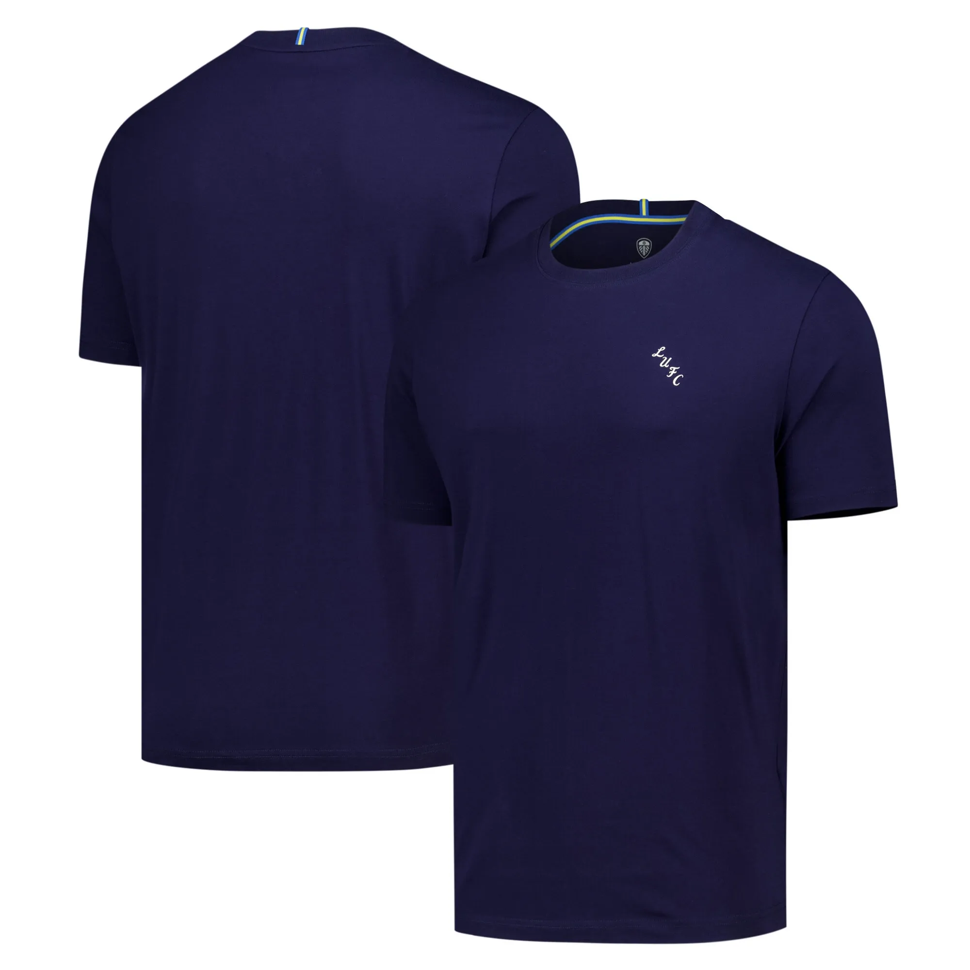 Leeds United Essentials T-Shirt - Maritime Blue - Mens