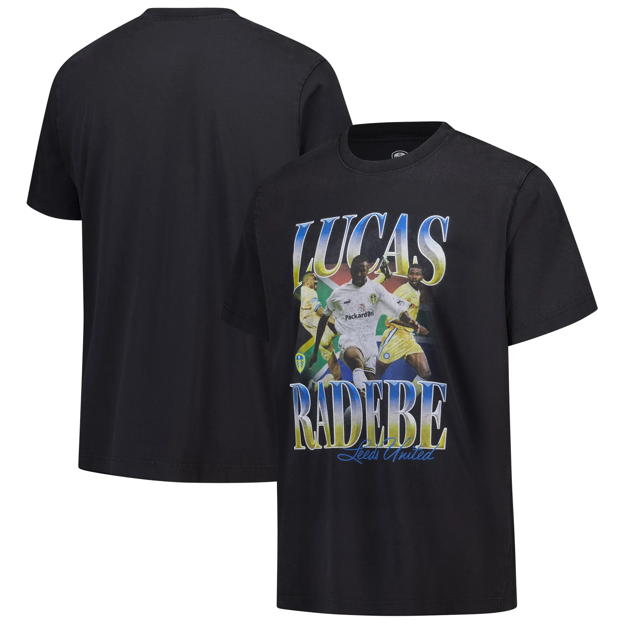 Leeds United Lucas Radebe T-Shirt - Black - Mens