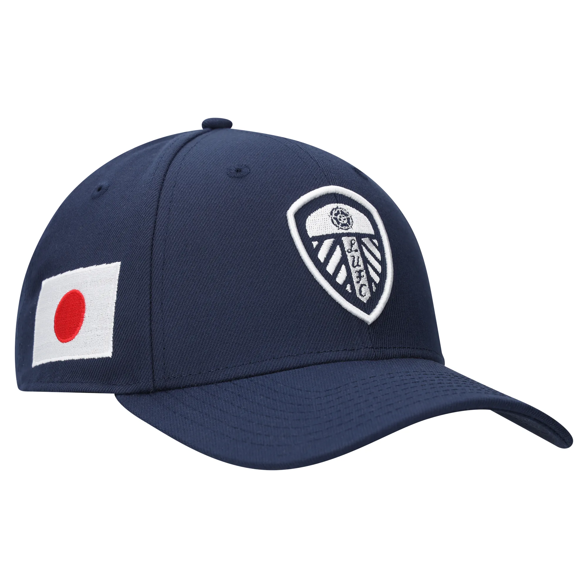 Leeds United Japan Flag Graphic Adjustable Structured Cap - Navy - Unisex