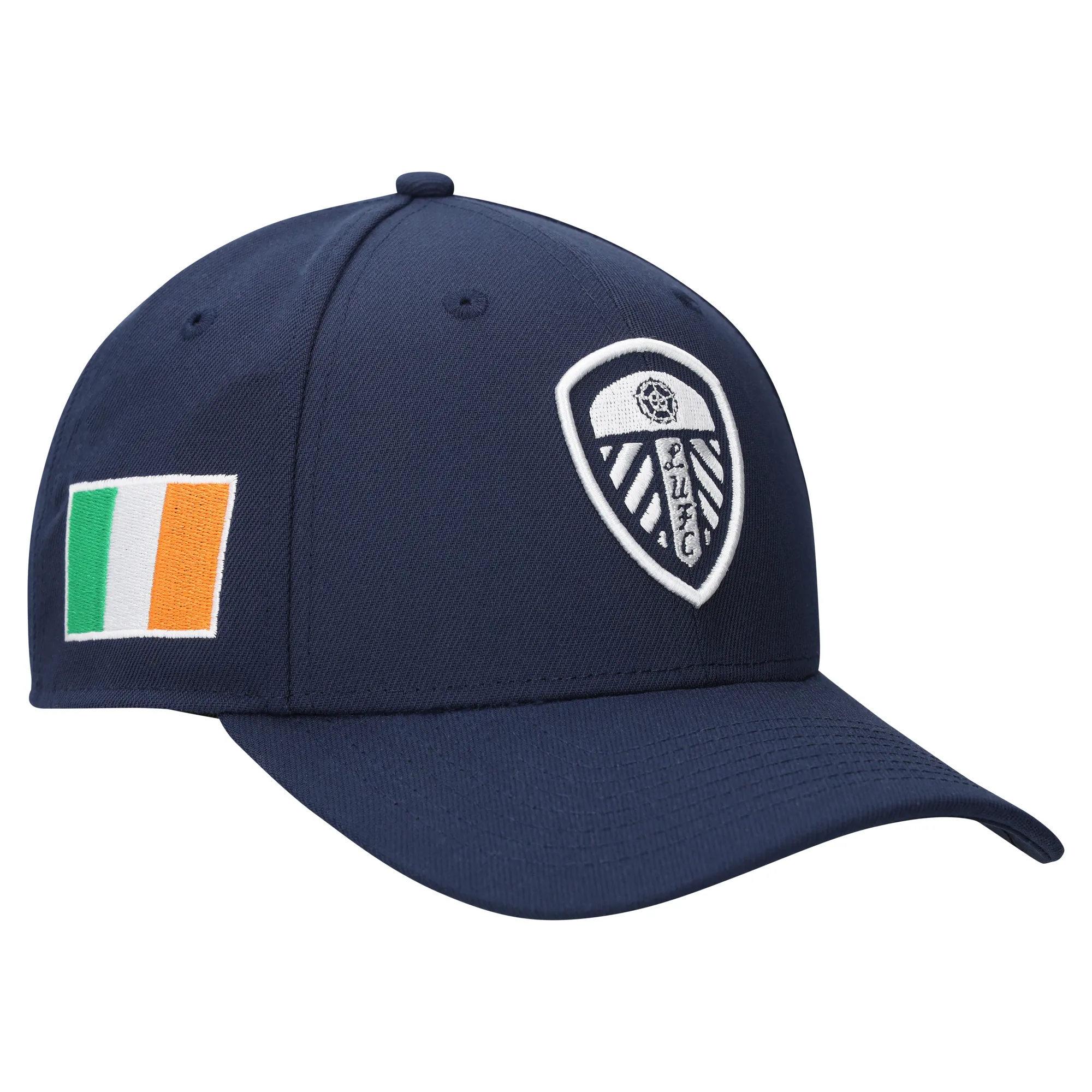 Leeds United Ireland Flag Graphic Adjustable Structured Cap - Navy - Unisex