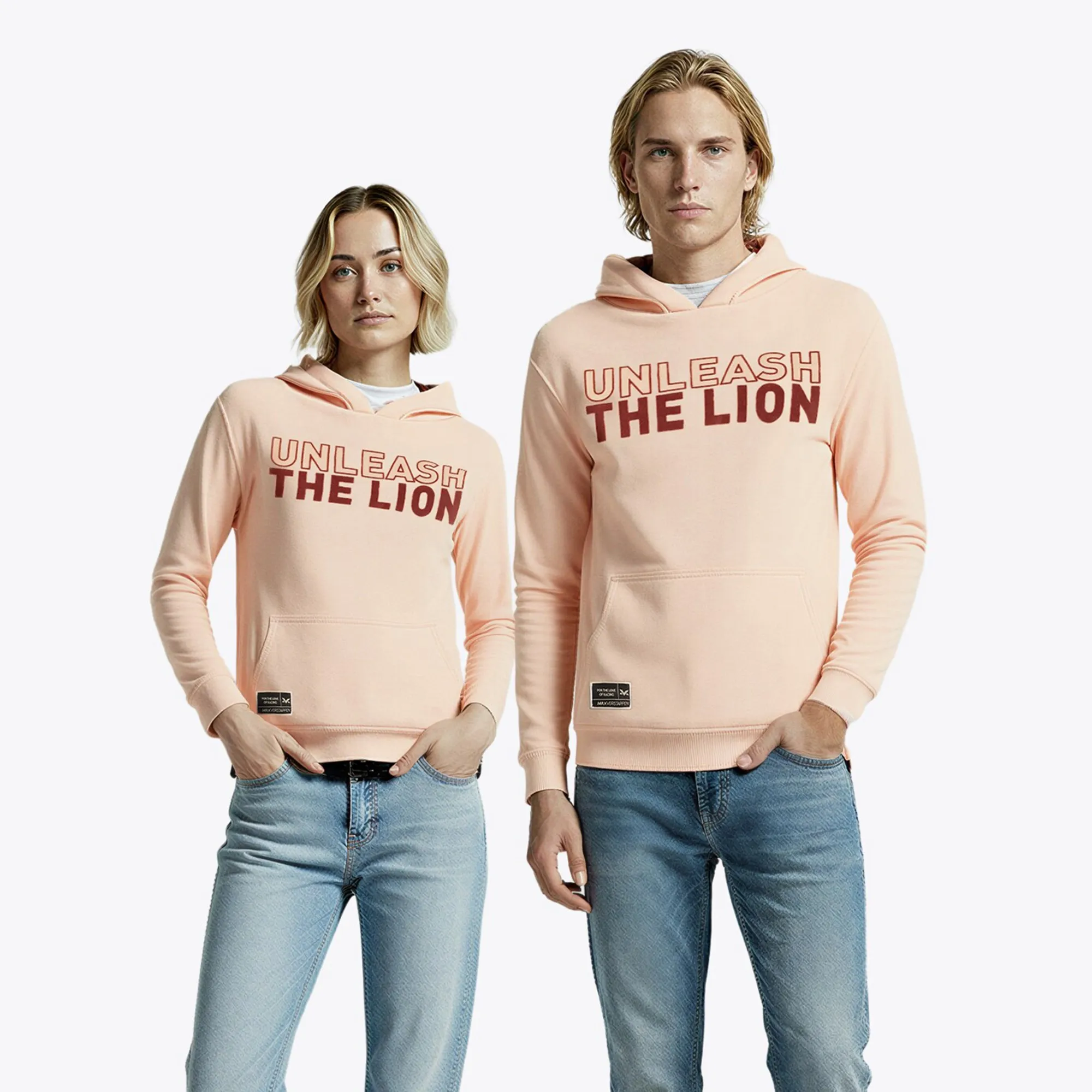 Max Verstappen Unleash The Lion Hoodie - Peach