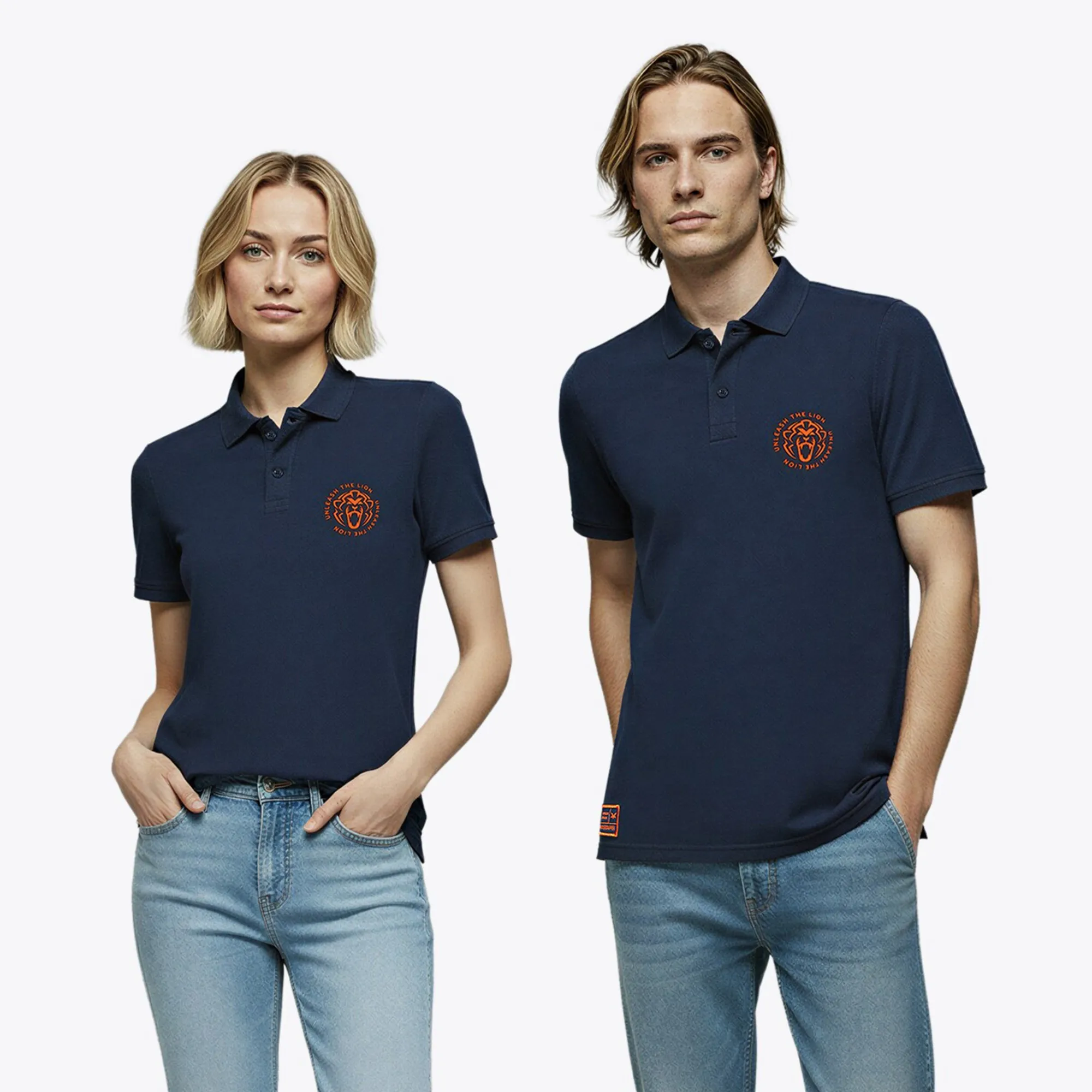 Unleash the Lion Polo - Navy