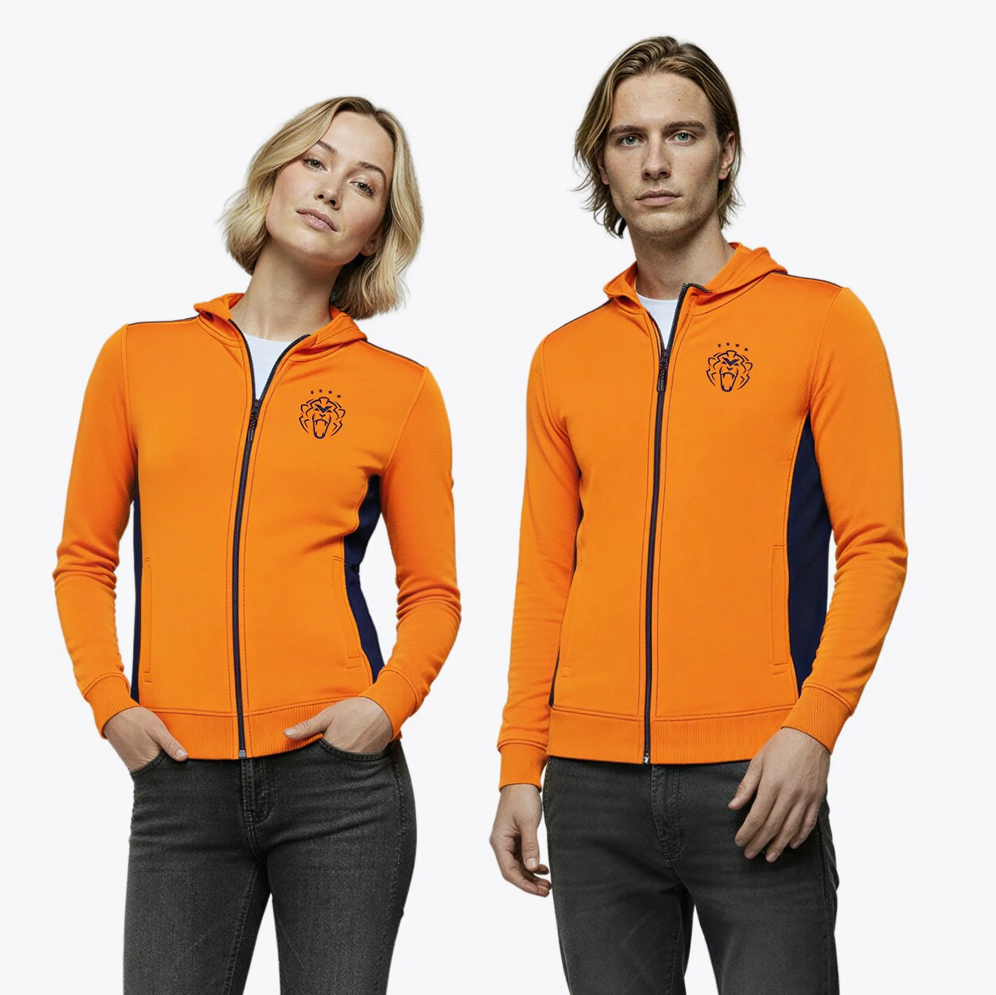 Unleash the Lion Zip-Hoodie - Orange