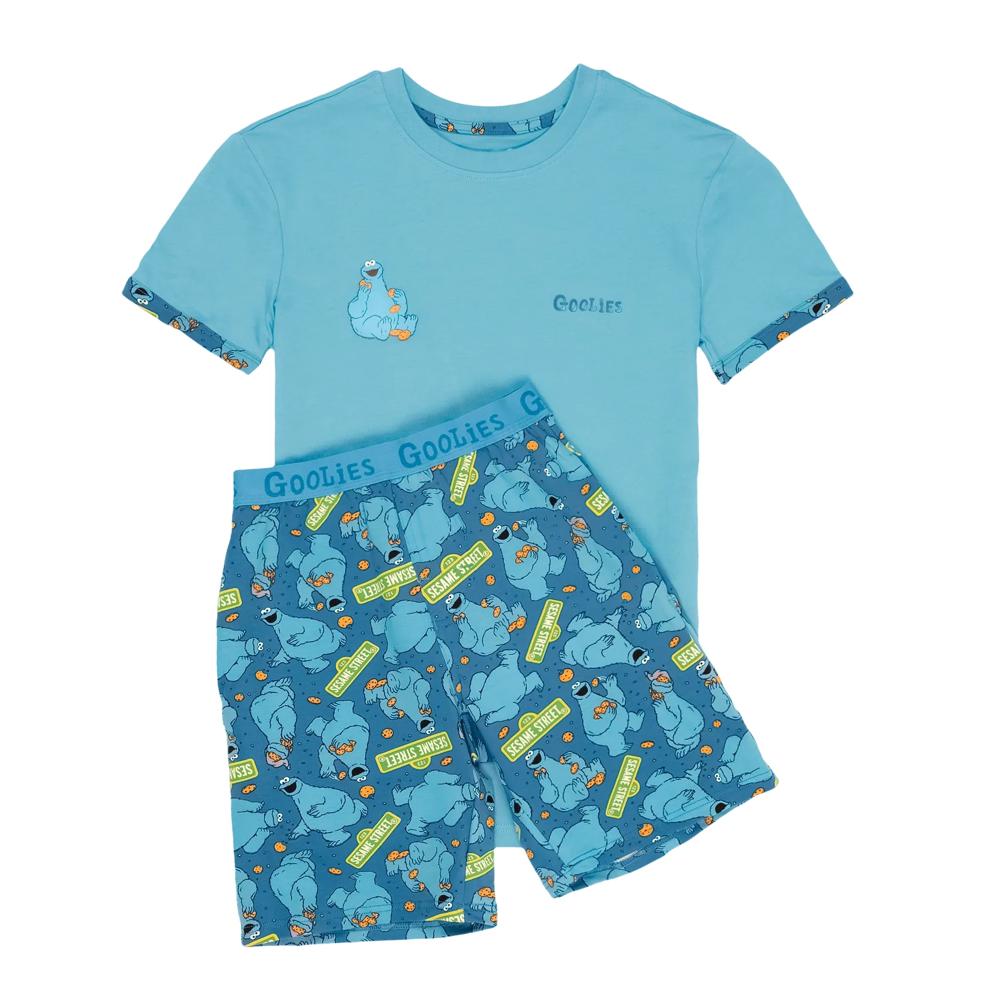 Cookie Monster - Kids Short Pyjamas Set (T-Shirt & Shorts)