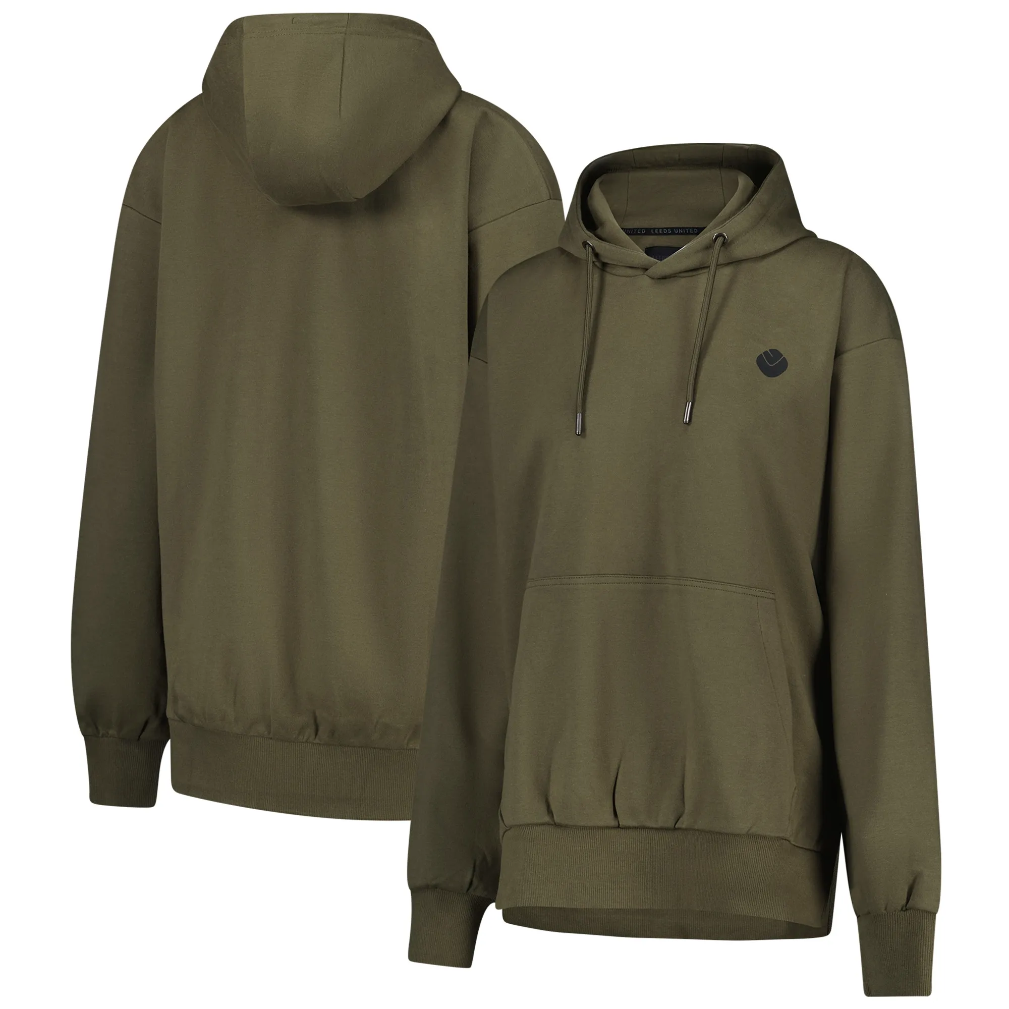 Leeds United Hoodie - Khaki - Womens