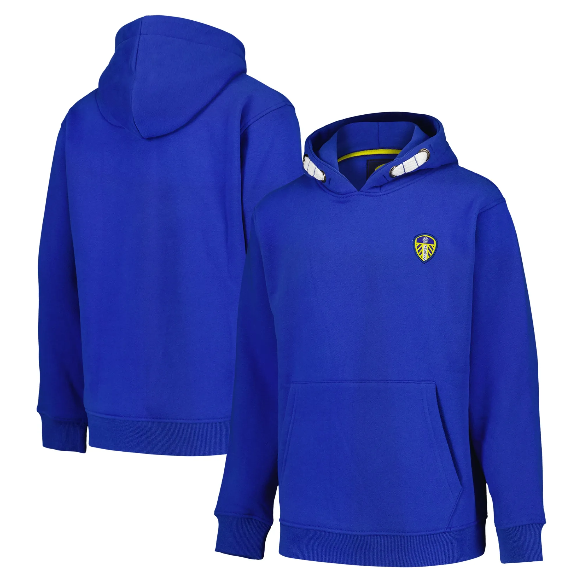 Leeds United Essentials Overhead Hoodie - Blue - Boys