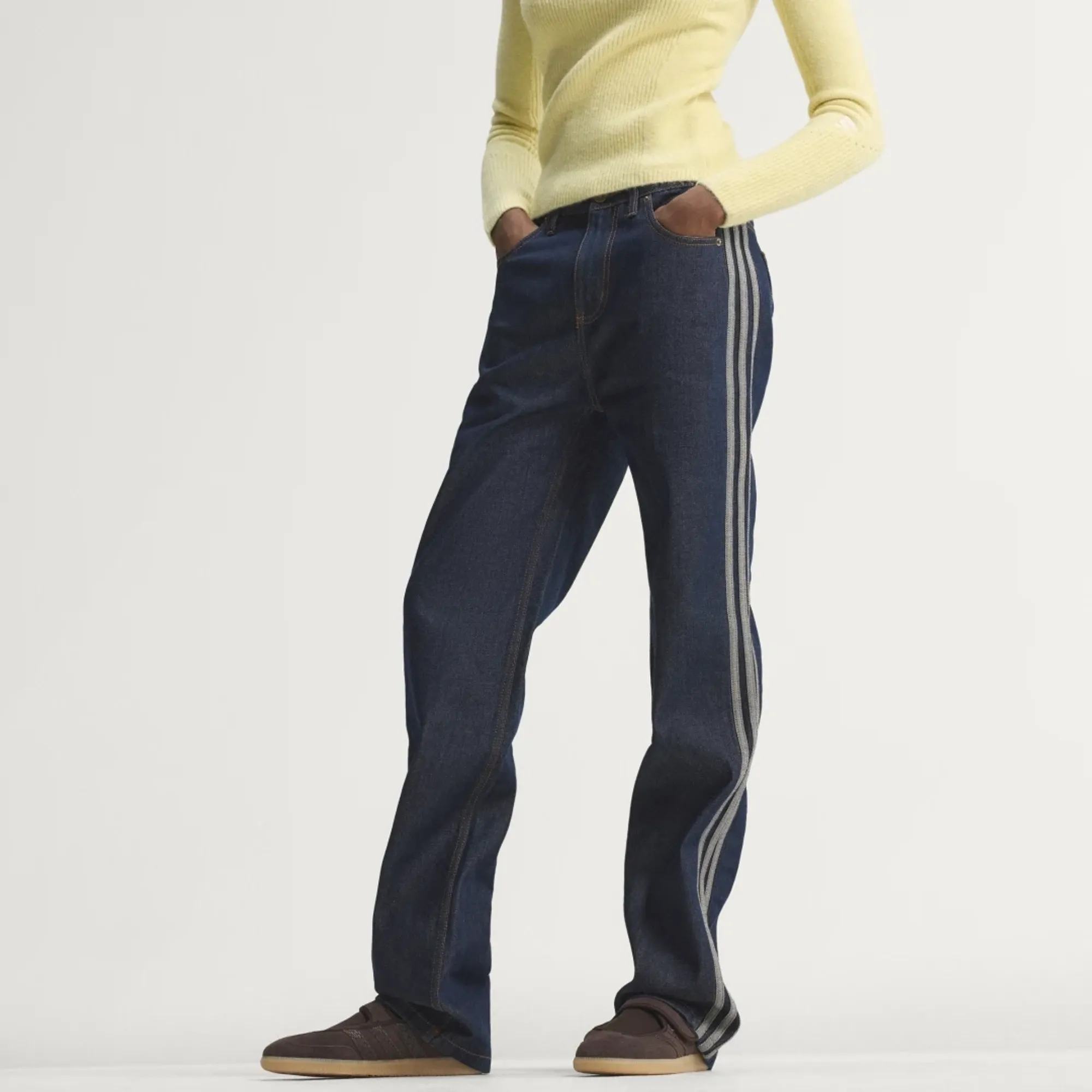 adidas FIREBIRD MID RISE STRAIGHT DENIM PANT