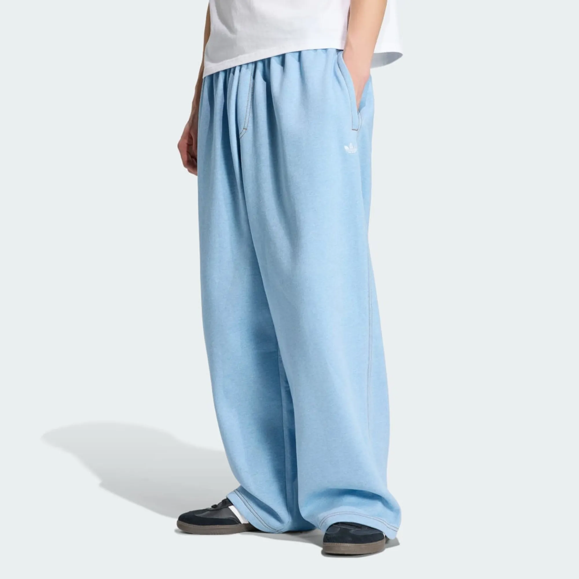 adidas TREFOIL ESSENTIALS MELANGE BAGGY OPEN HEM Joggers