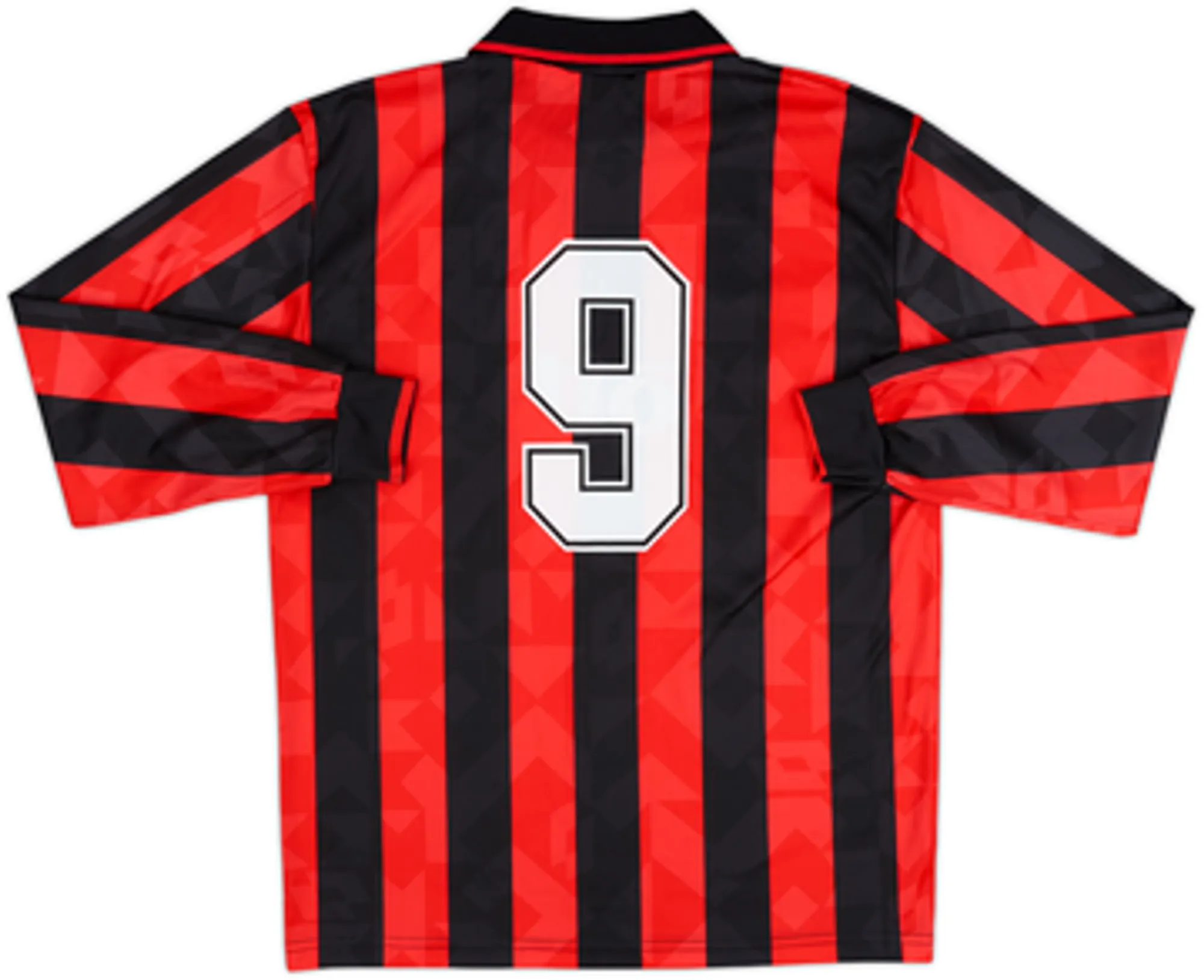 1993-94 AC Milan Home L/S Shirt #9 - 10/10 - (L)