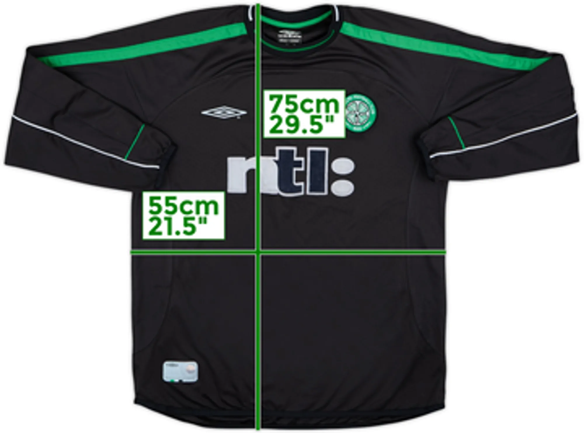 2002-03 Celtic GK Shirt - 7/10 - (M)
