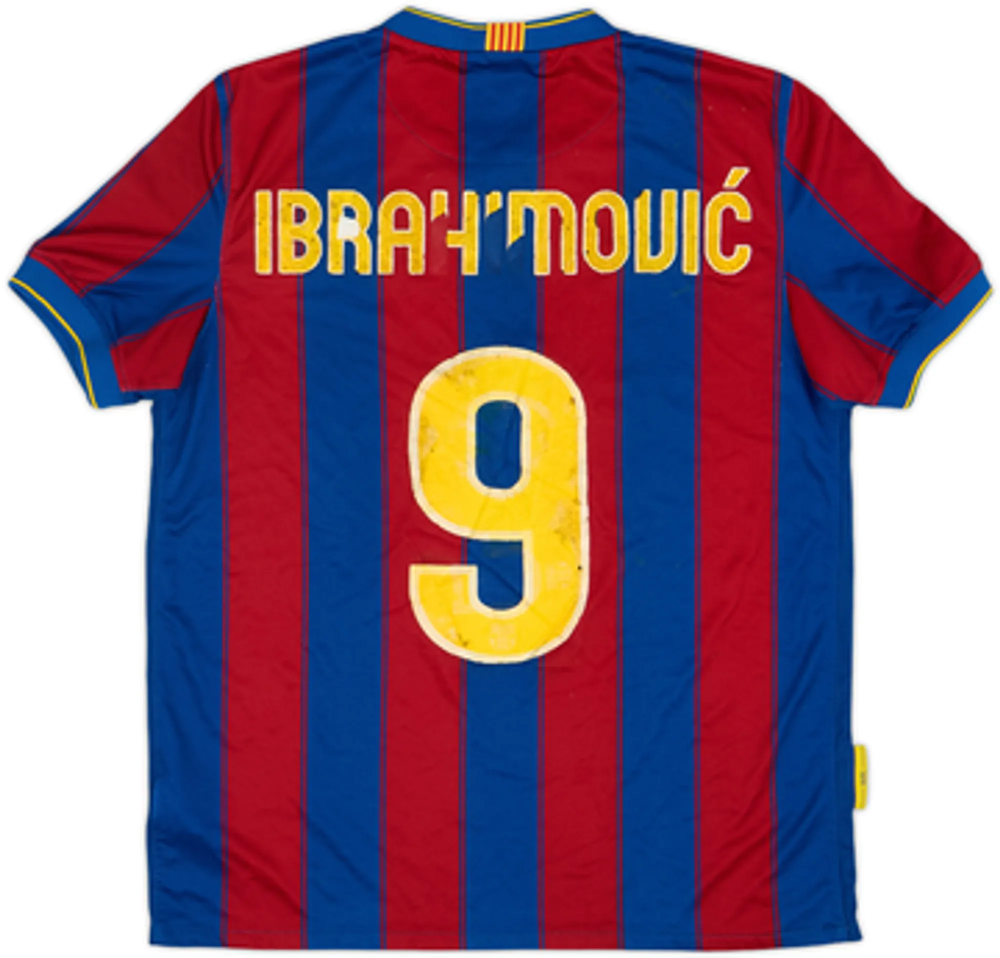 2009-10 Barcelona Home Shirt Ibrahimovic #9 - 4/10 - (M)