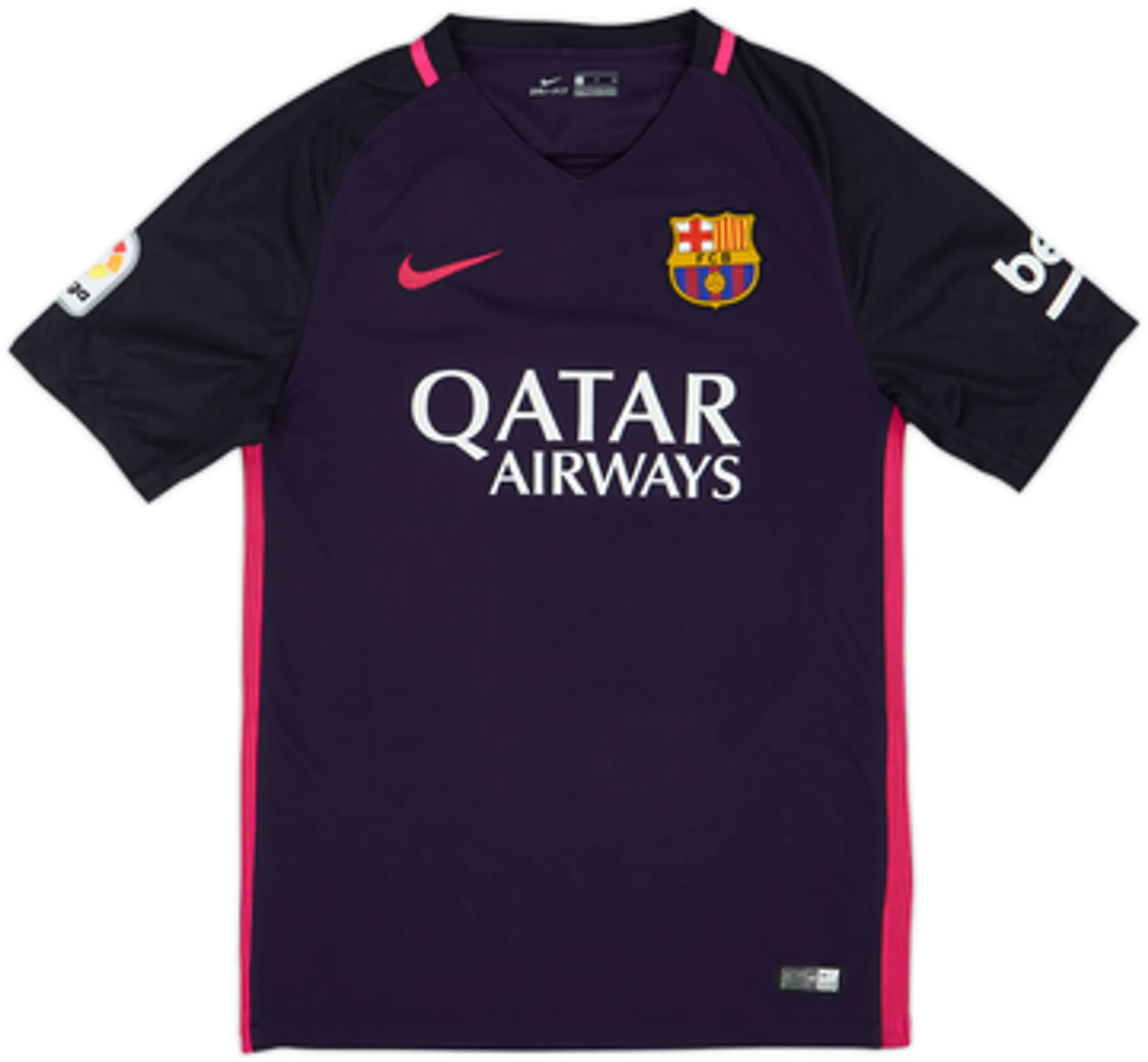 2016-17 Barcelona Away Shirt Suarez #9 - 10/10 - (S)