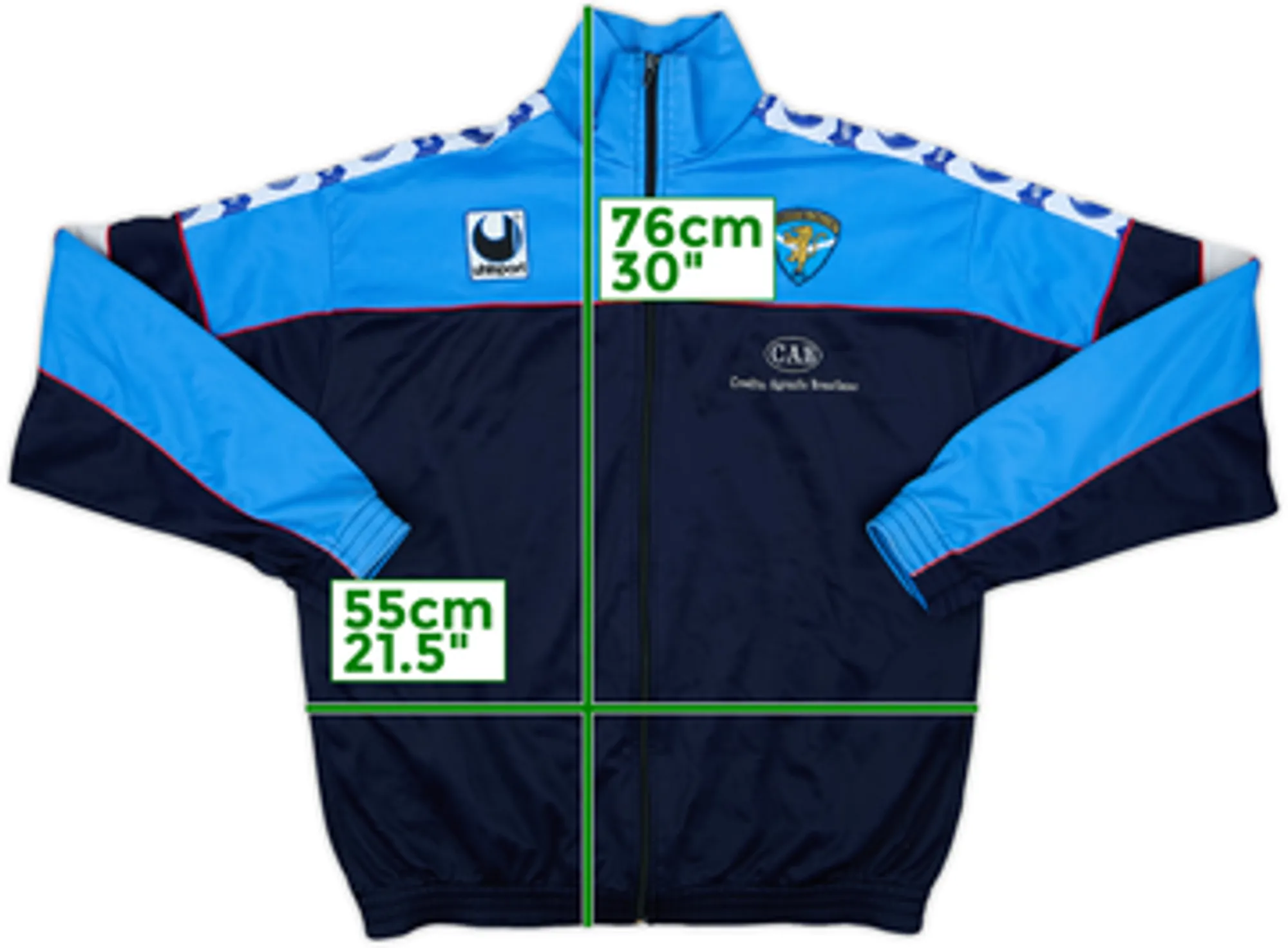 1992-94 Brescia Uhlsport Track Jacket - 8/10 - (XL)