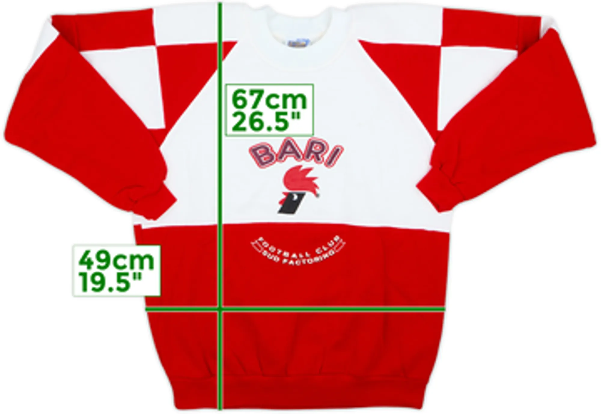 1990-91 Bari Le Felpe Dei Grandi Sweat Top - 8/10 - (M)