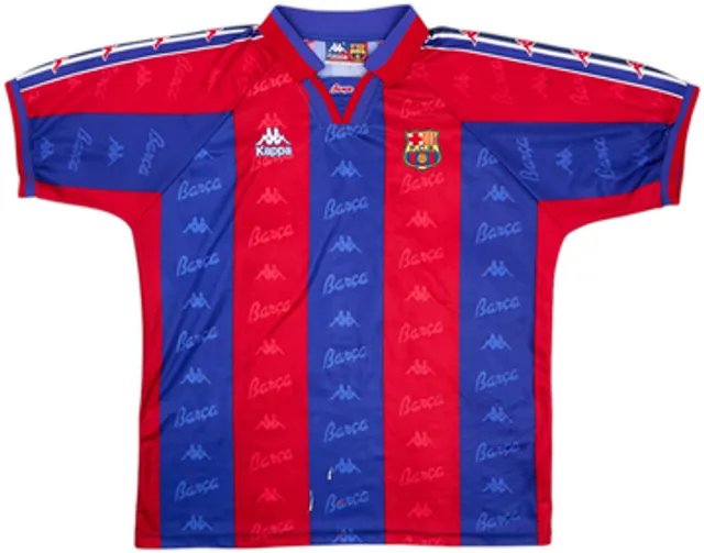 1995-97 Barcelona Home Shirt Ronaldo #9 - 6/10 - (XL