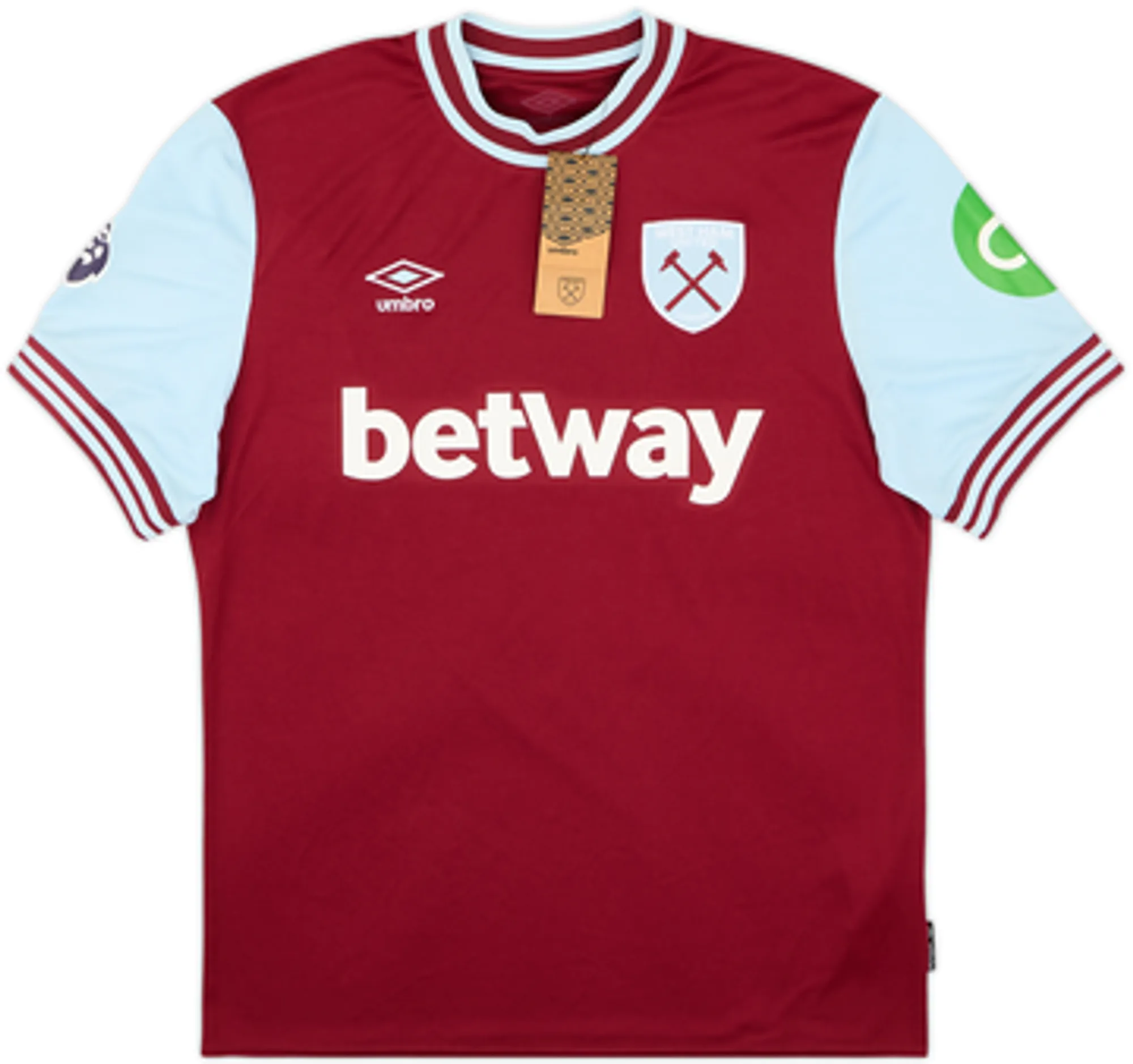 2024-25 West Ham Home Shirt Coufal #5 (L)