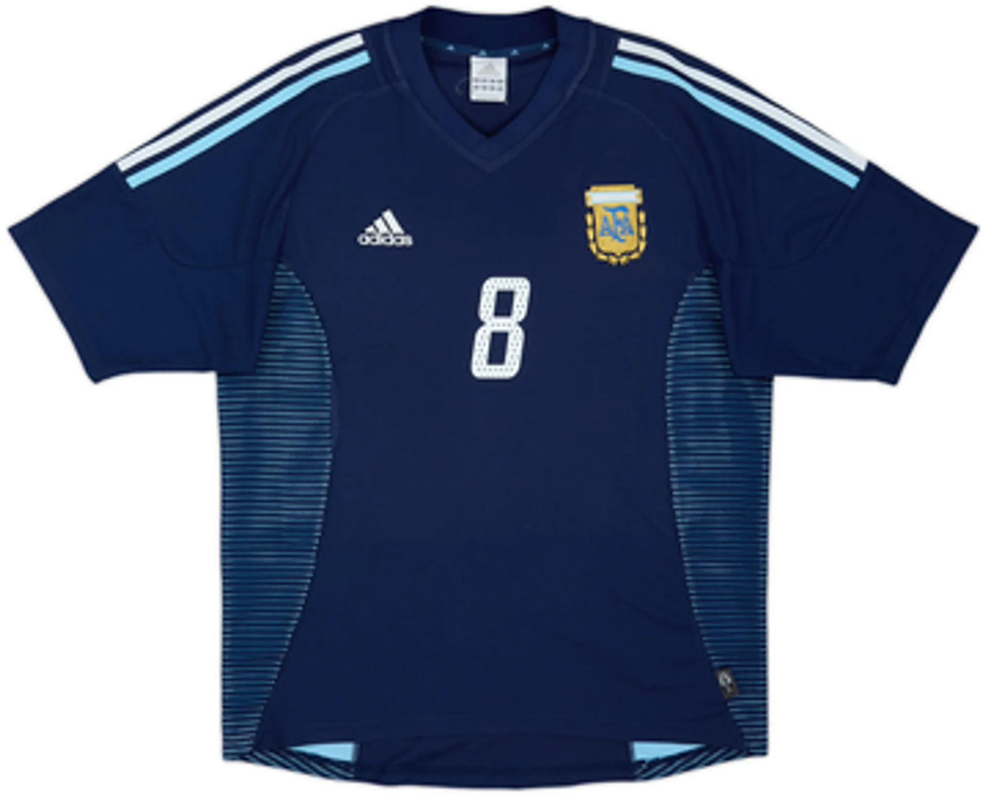 2002-04 Argentina Away Shirt Zanetti #8 - 9/10 - (M)
