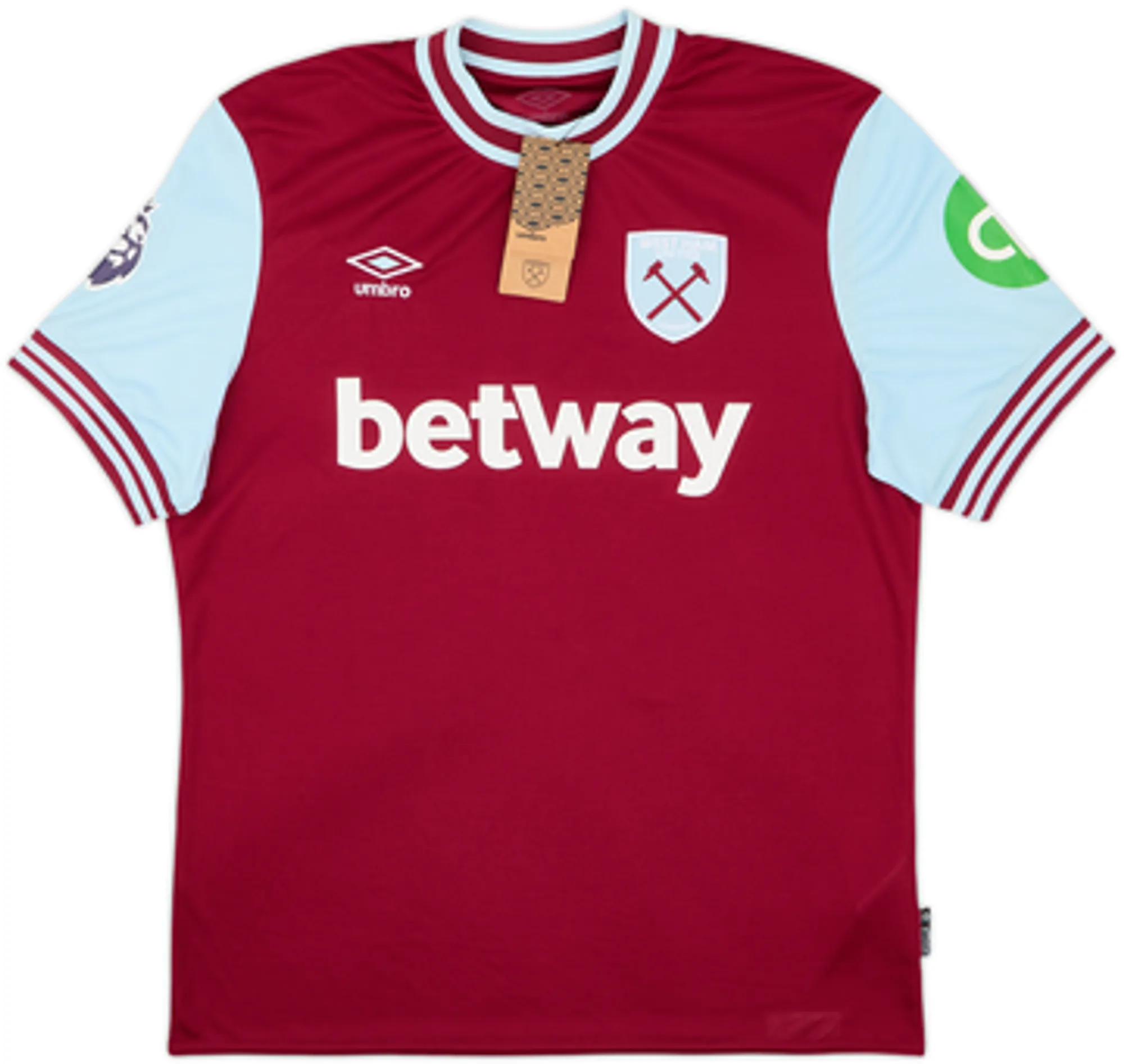 2024-25 West Ham Home Shirt Emerson #33 (L)