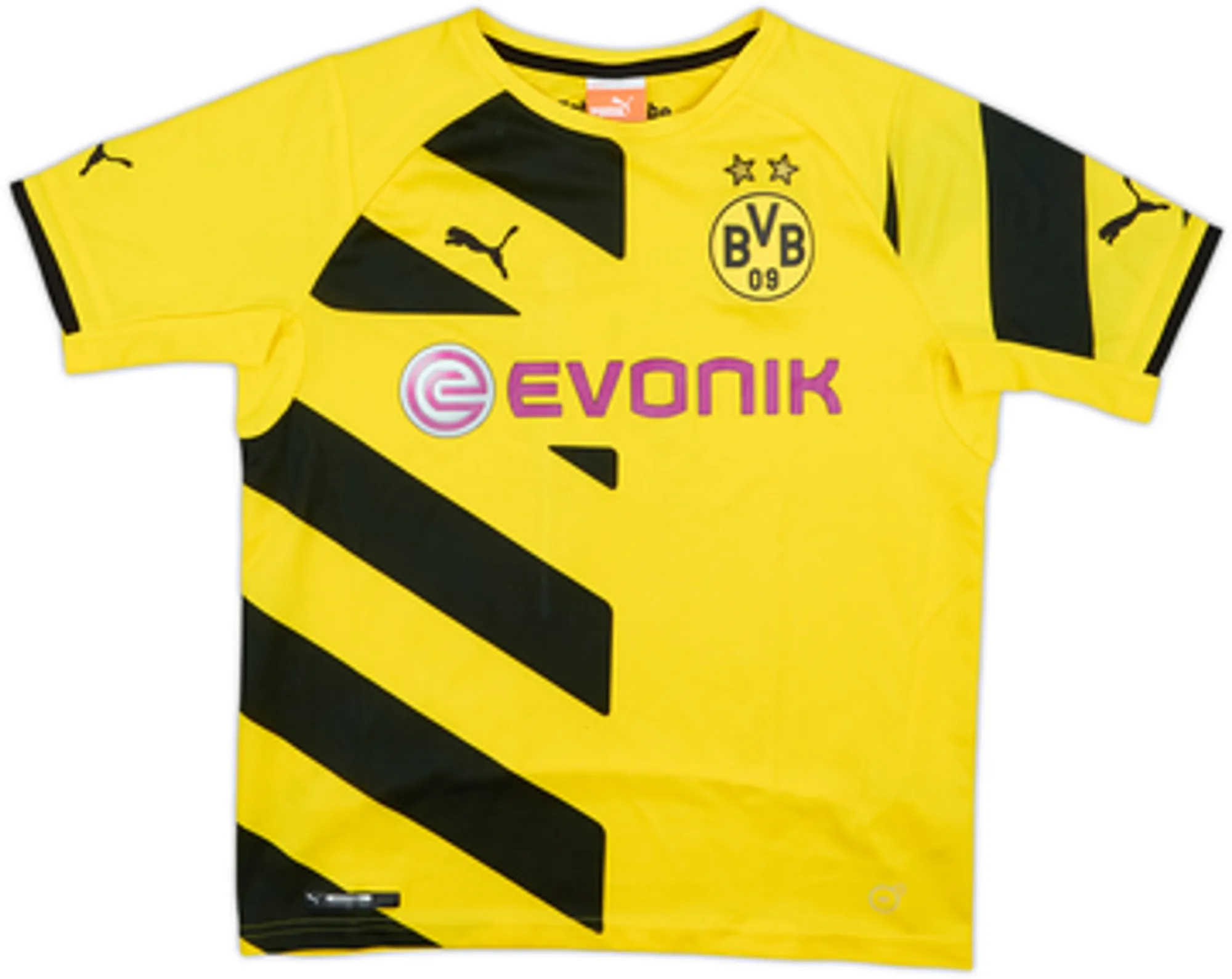 2014-15 Borussia Dortmund Home Shirt Aubameyang #17 - 7/10 - (L.Boys)