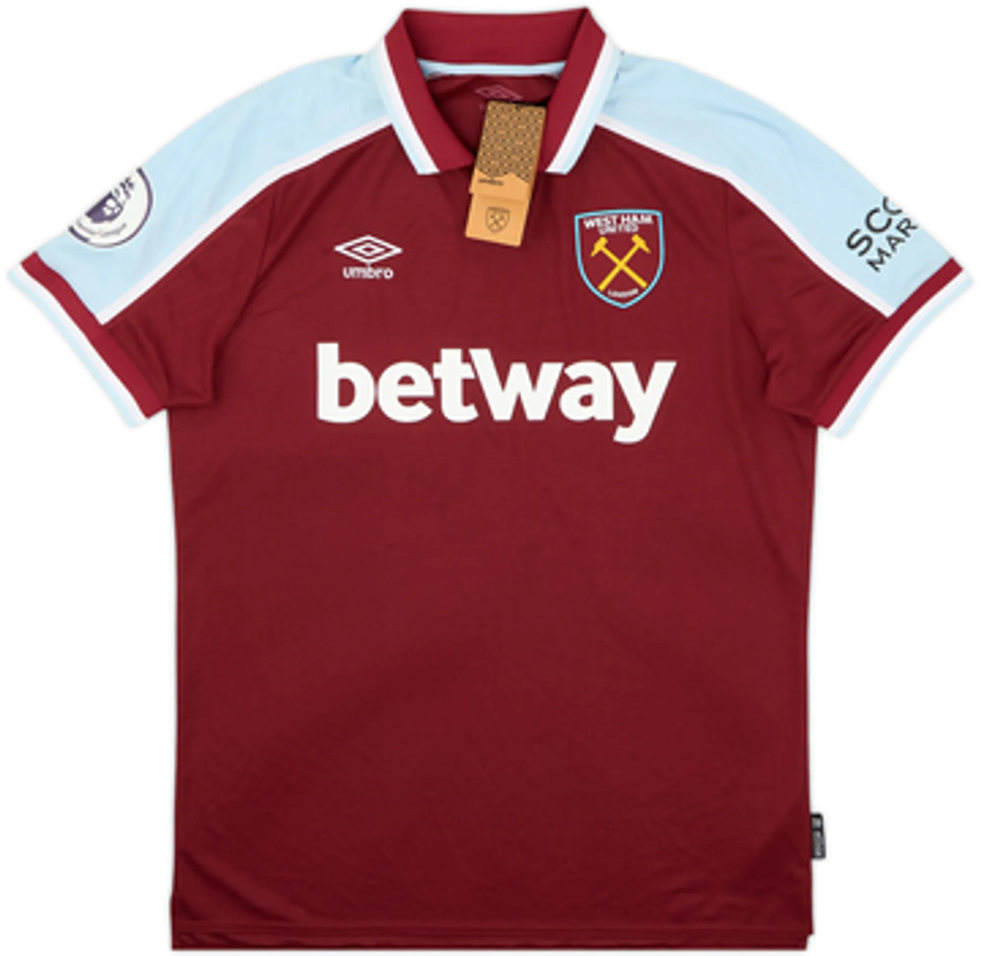 2021-22 West Ham Home Shirt Coufal #5 (L)