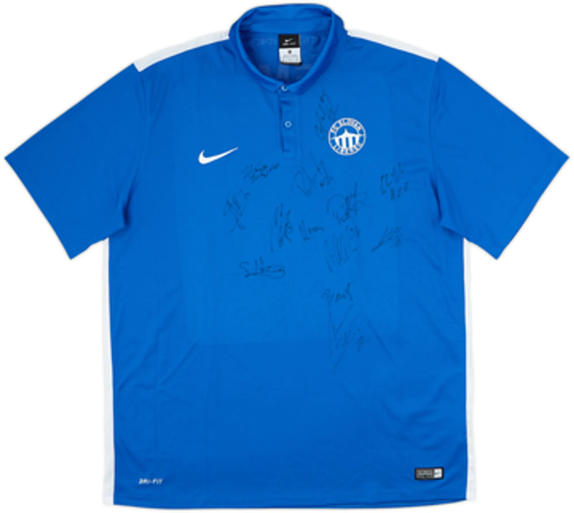 2015-17 Slovan Liberec Squad Signed Home Shirt Zemin #85 - 9/10 - (XL)