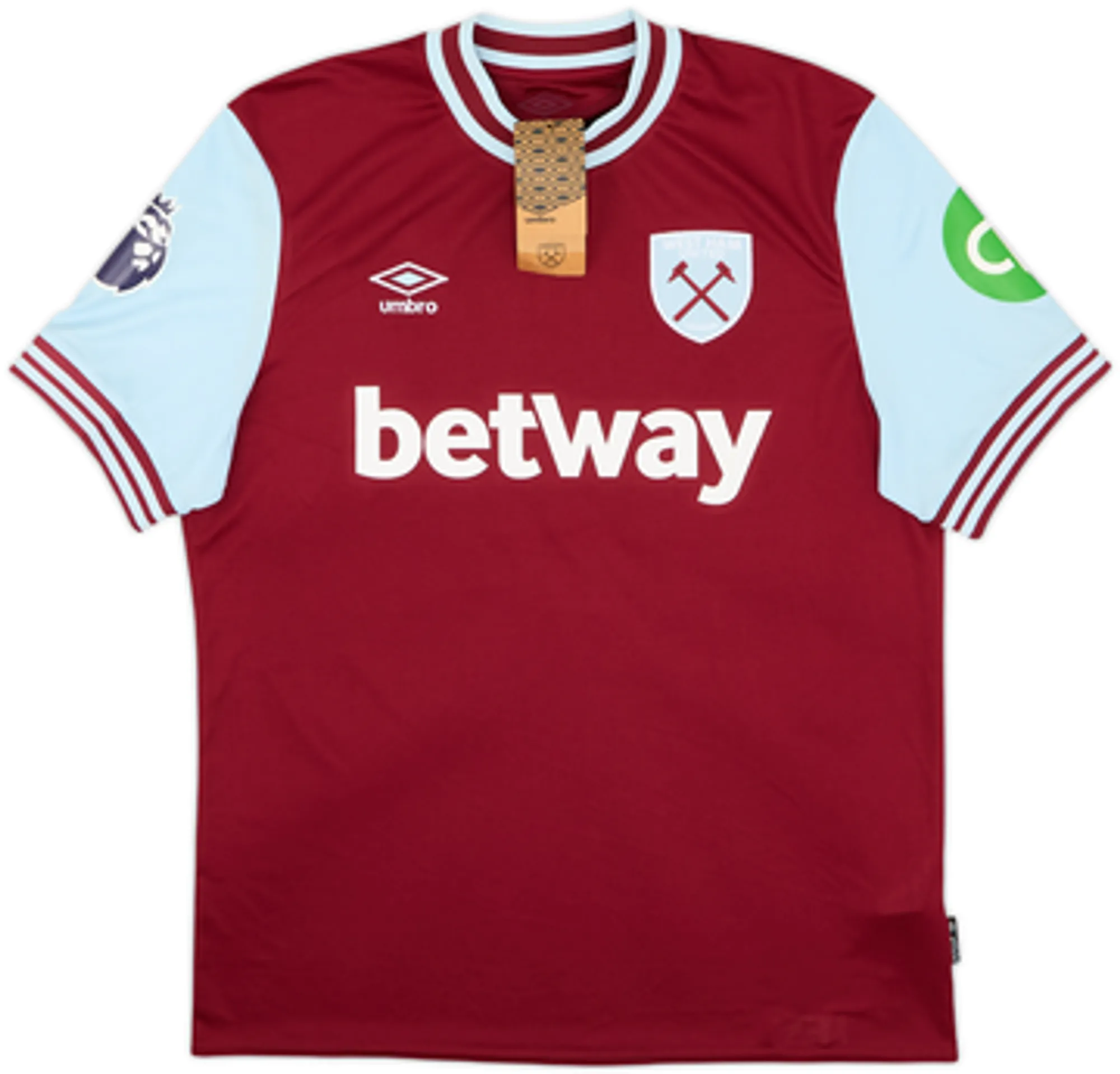 2024-25 West Ham Home Shirt Ward-Prowse #8 (L)